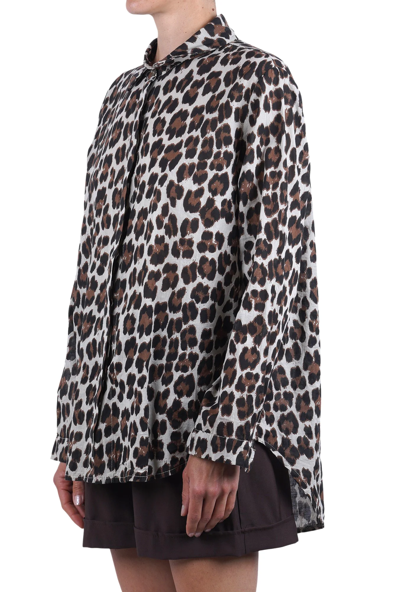 La Femme Blanche - Camicia - 471562 - Fantasia Marrone - Image 4