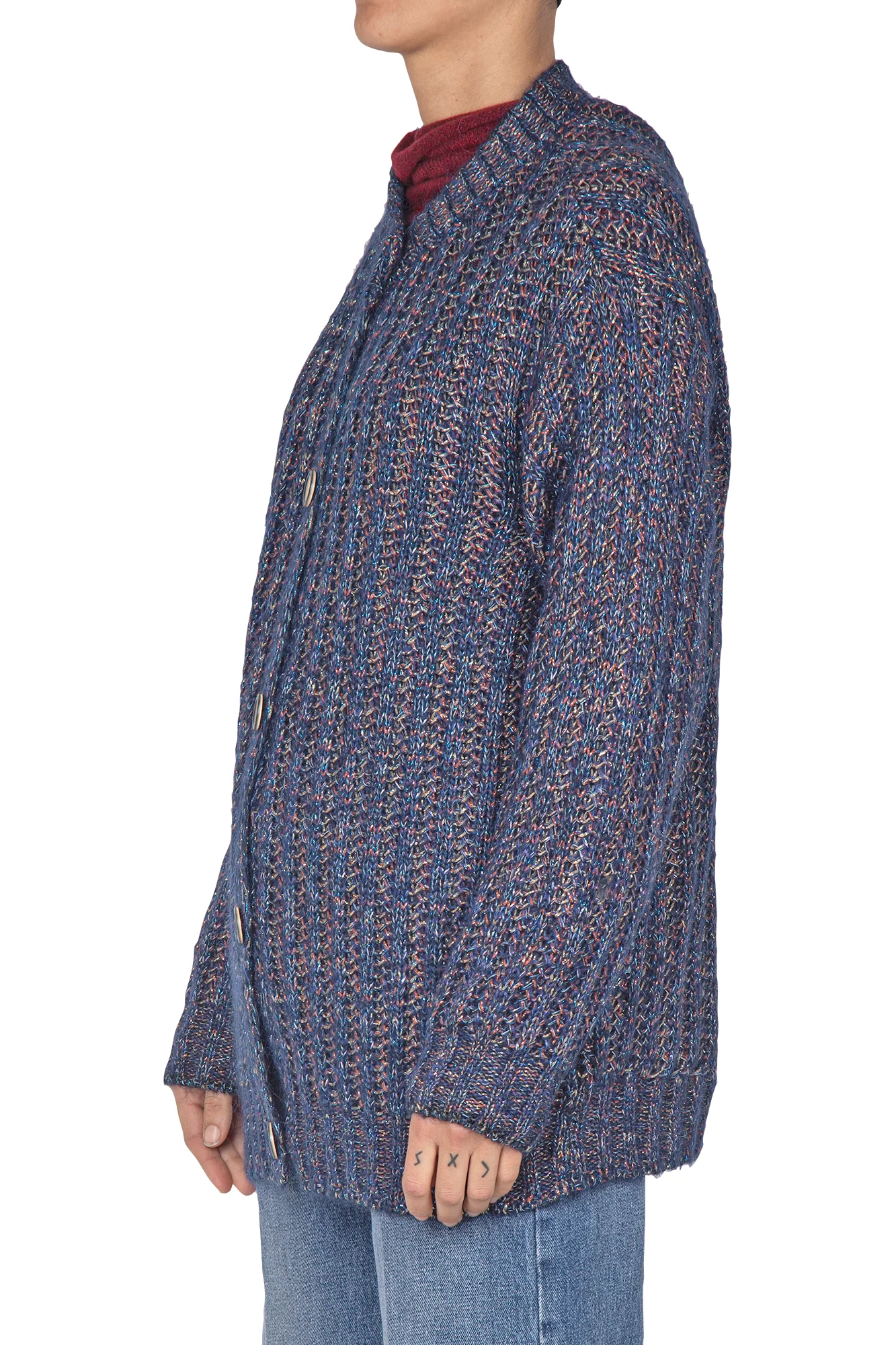 La Femme Blanche - Cardigan - 441809 - Blu - Image 4