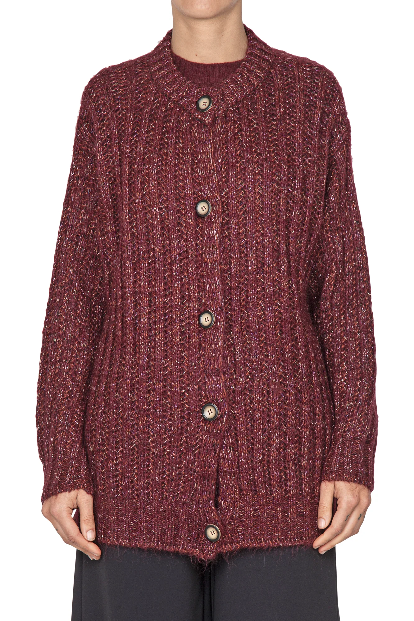 La Femme Blanche - Cardigan - 441809 - Bordeaux - Image 3