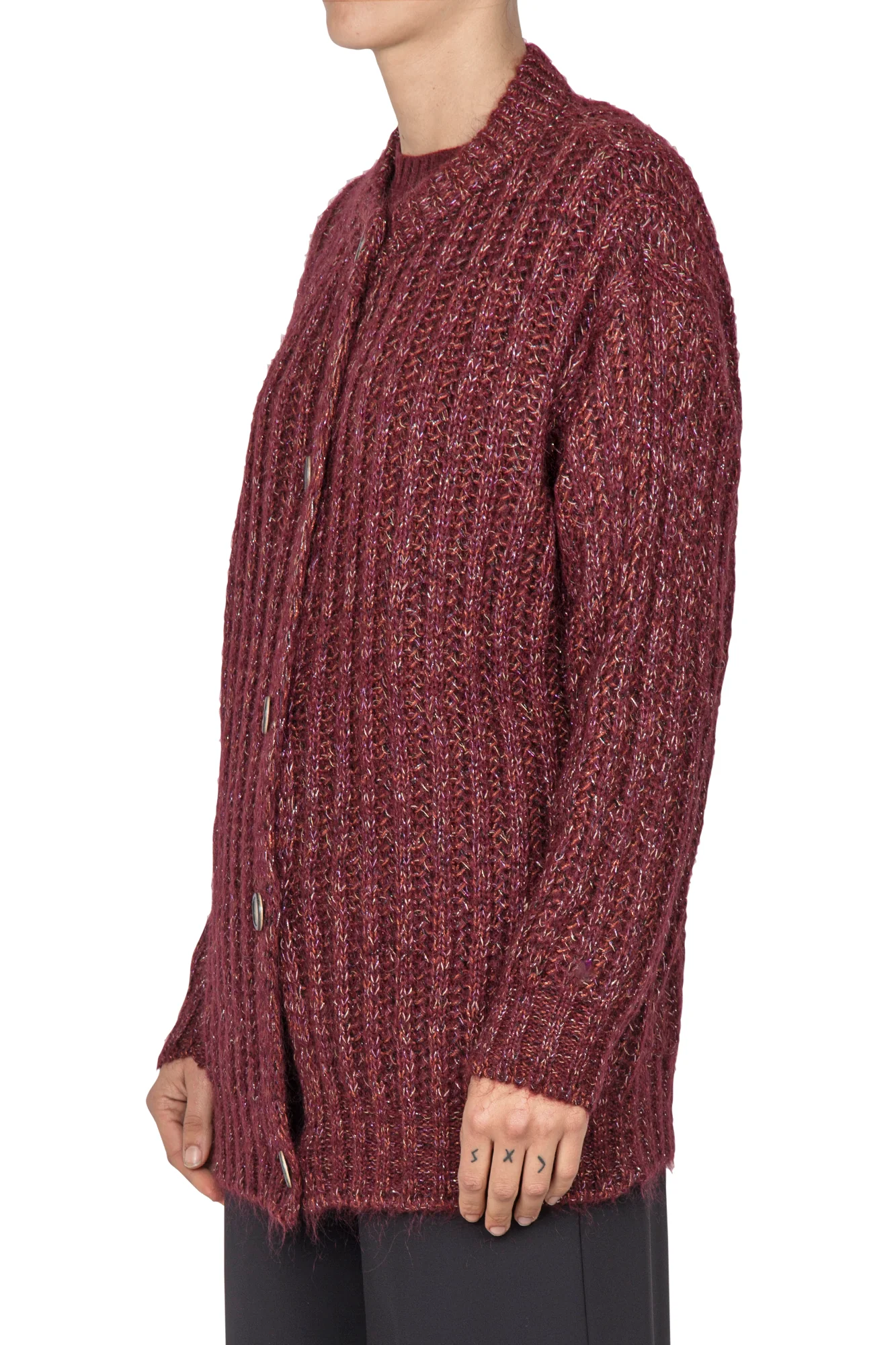 La Femme Blanche - Cardigan - 441809 - Bordeaux - Image 4
