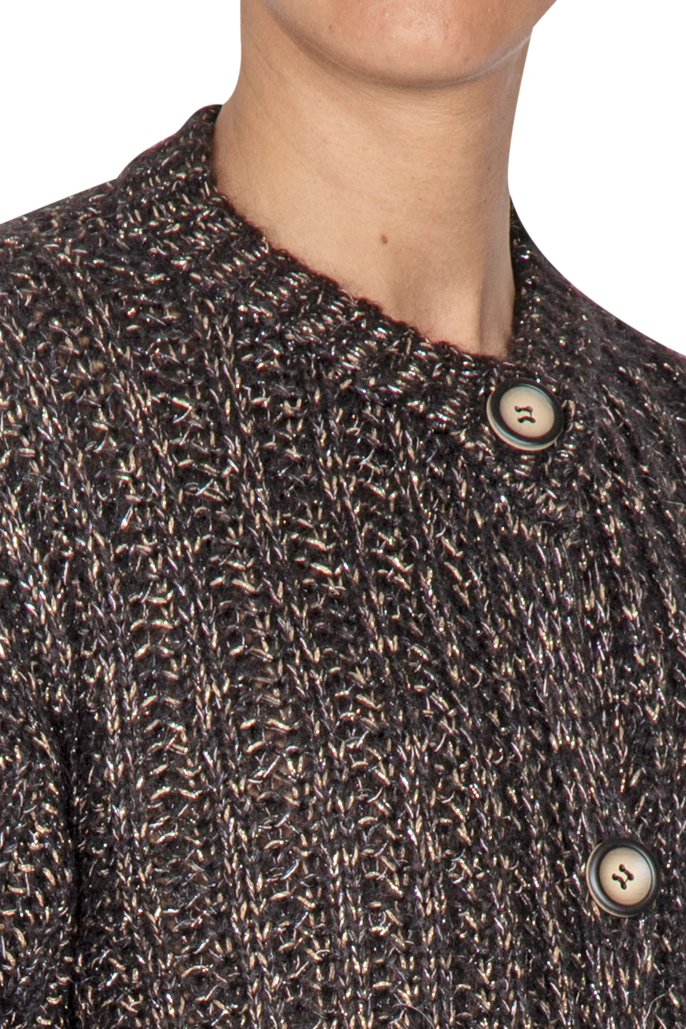 La Femme Blanche - Cardigan - 441809 - Nero - Image 6