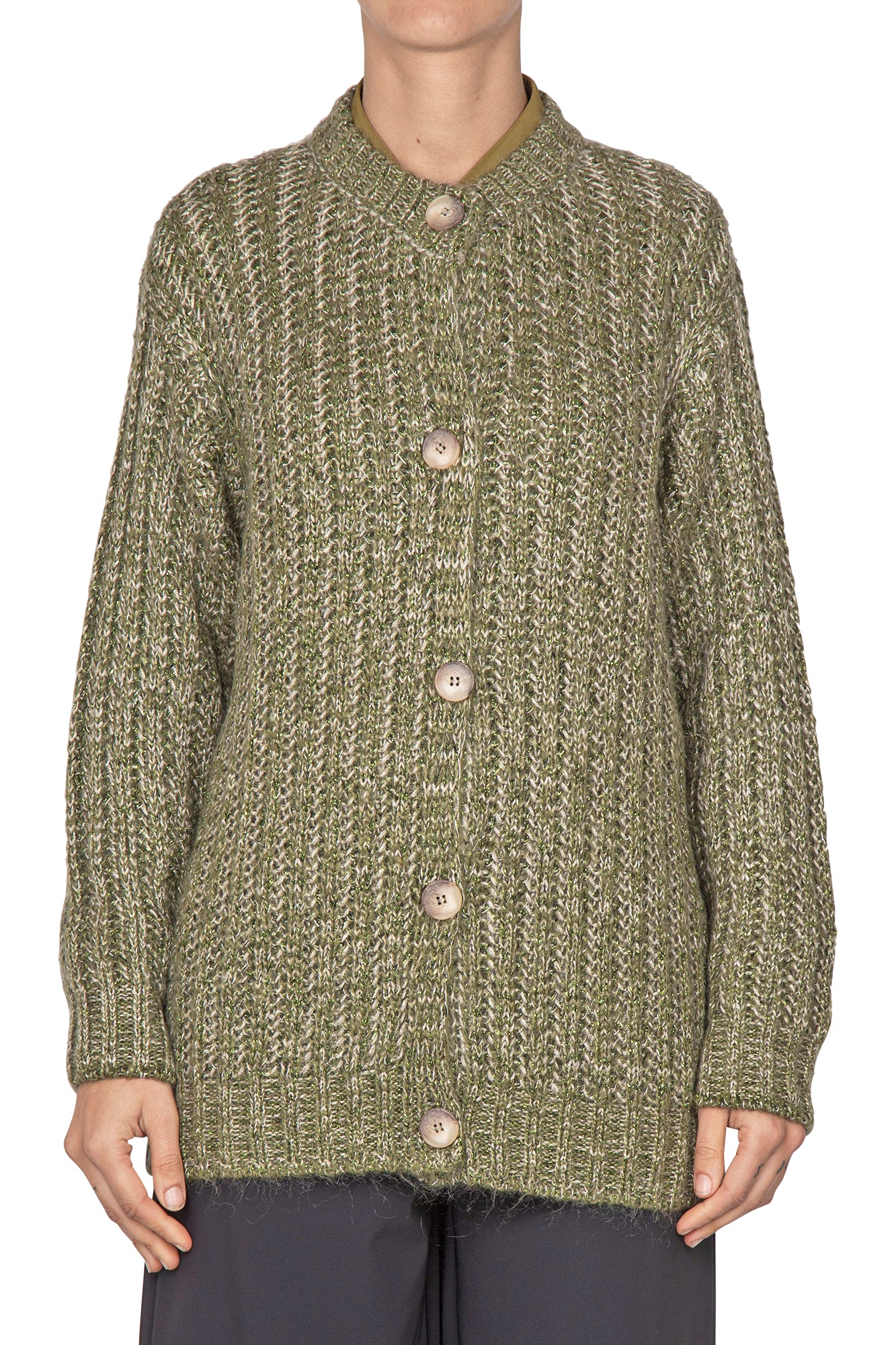La Femme Blanche - Cardigan - 441809 - Verde - Image 3