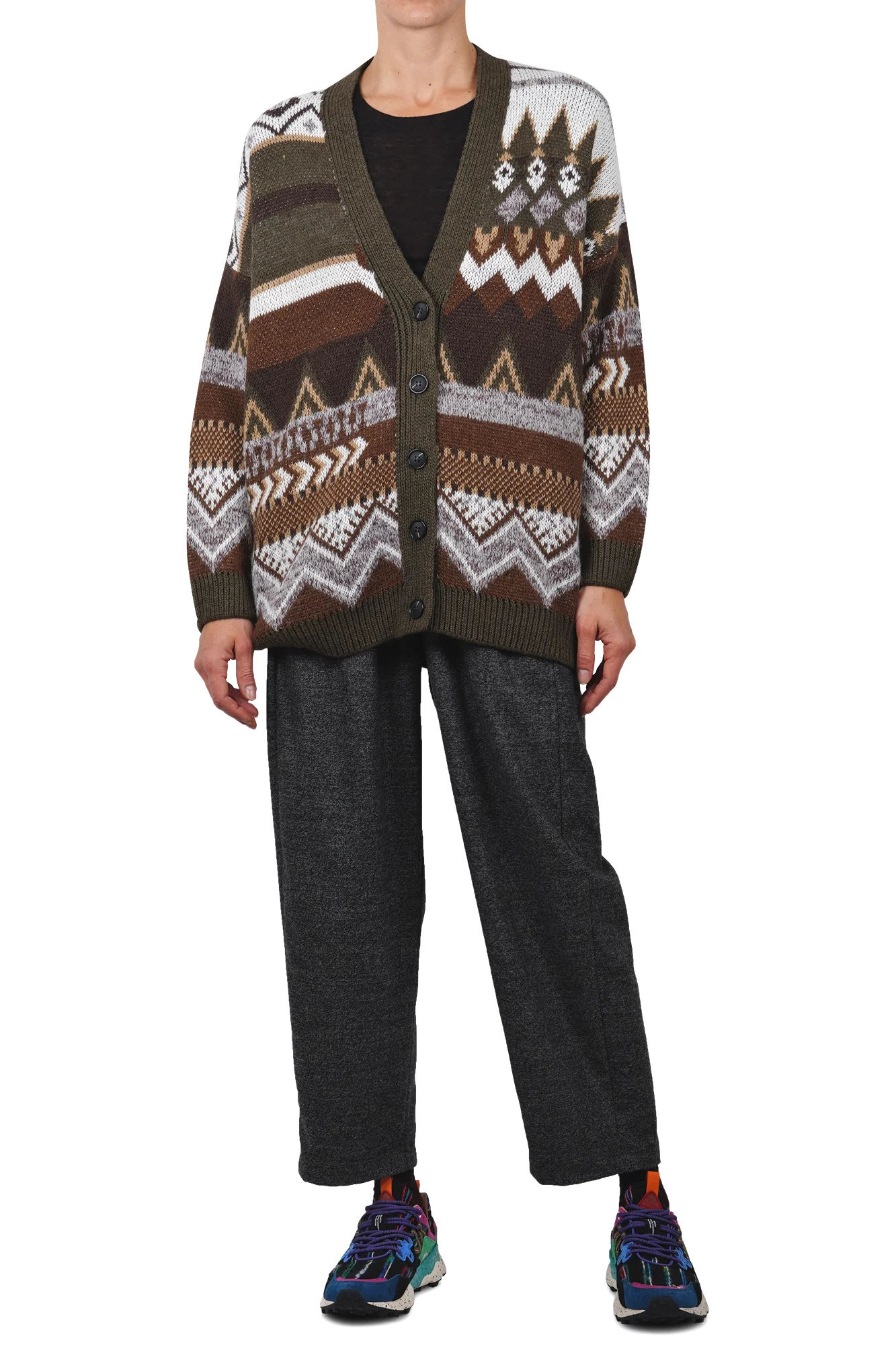 La Femme Blanche - Cardigan - 461501 - Fantasia verdone - Image 2
