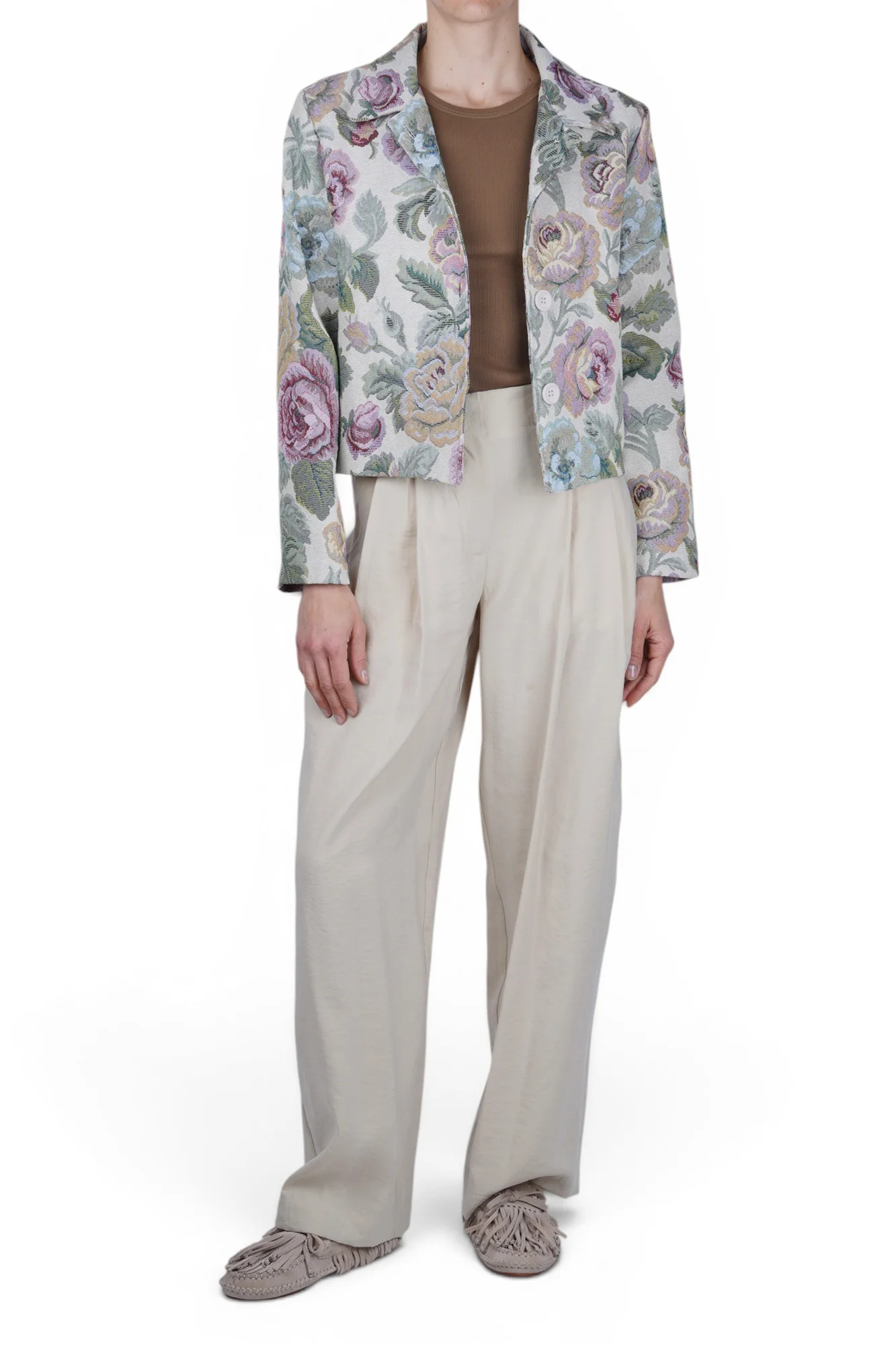La Femme Blanche - Giacca - 471477 - Panna/Verde - Image 2