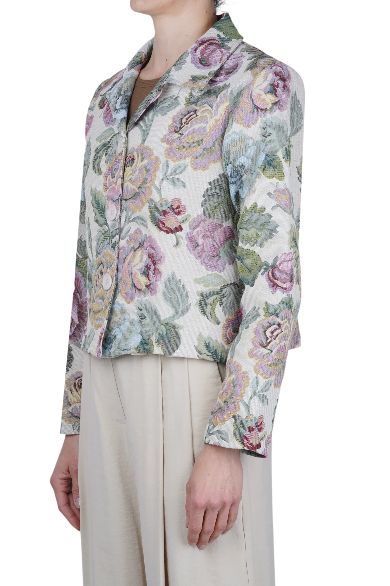 La Femme Blanche - Giacca - 471477 - Panna/Verde - Image 4