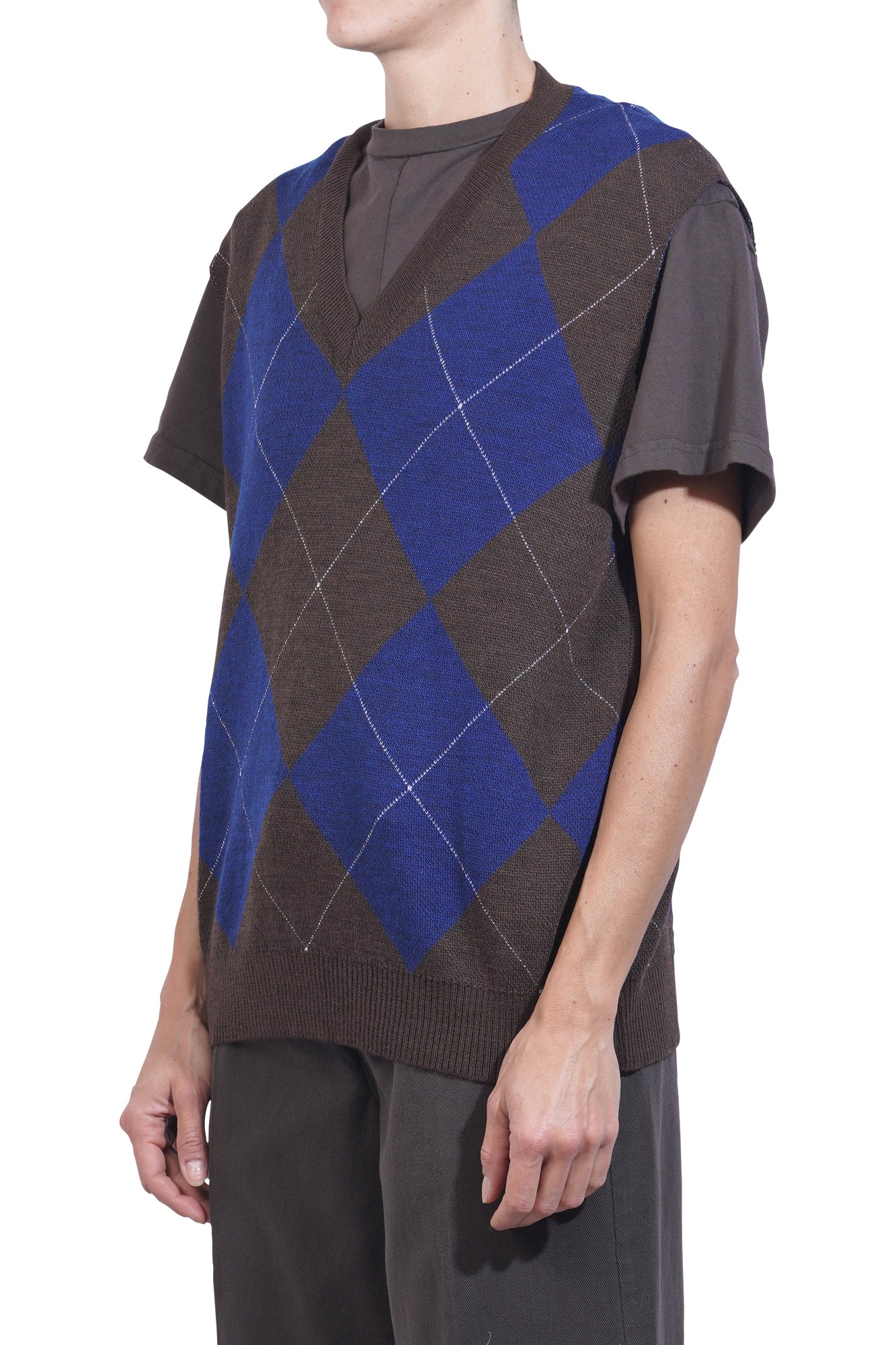 La Femme Blanche - Gilet - 461396 - Blu/Marrone - Image 4