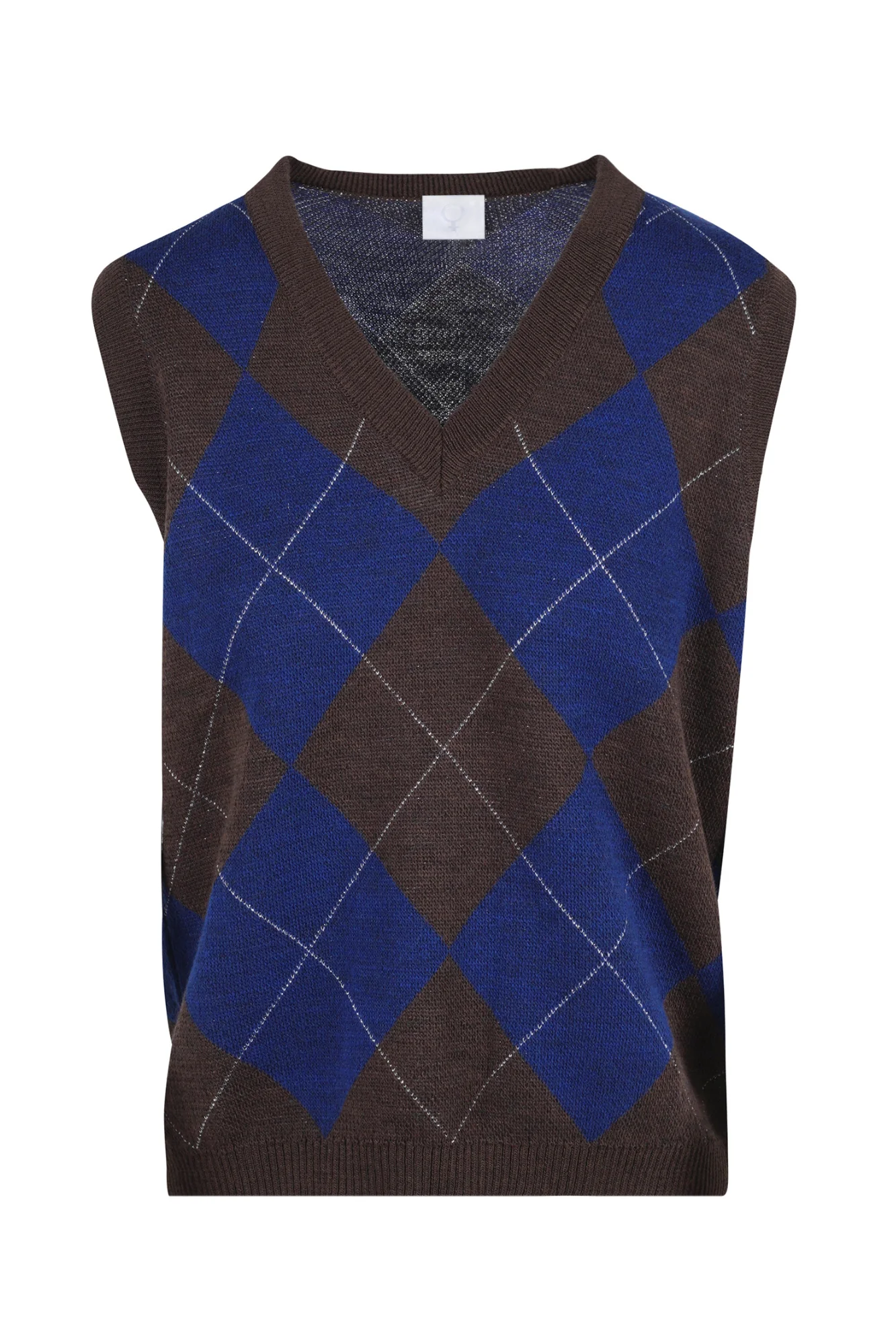 La Femme Blanche - Gilet - 461397 - Blu/Marrone