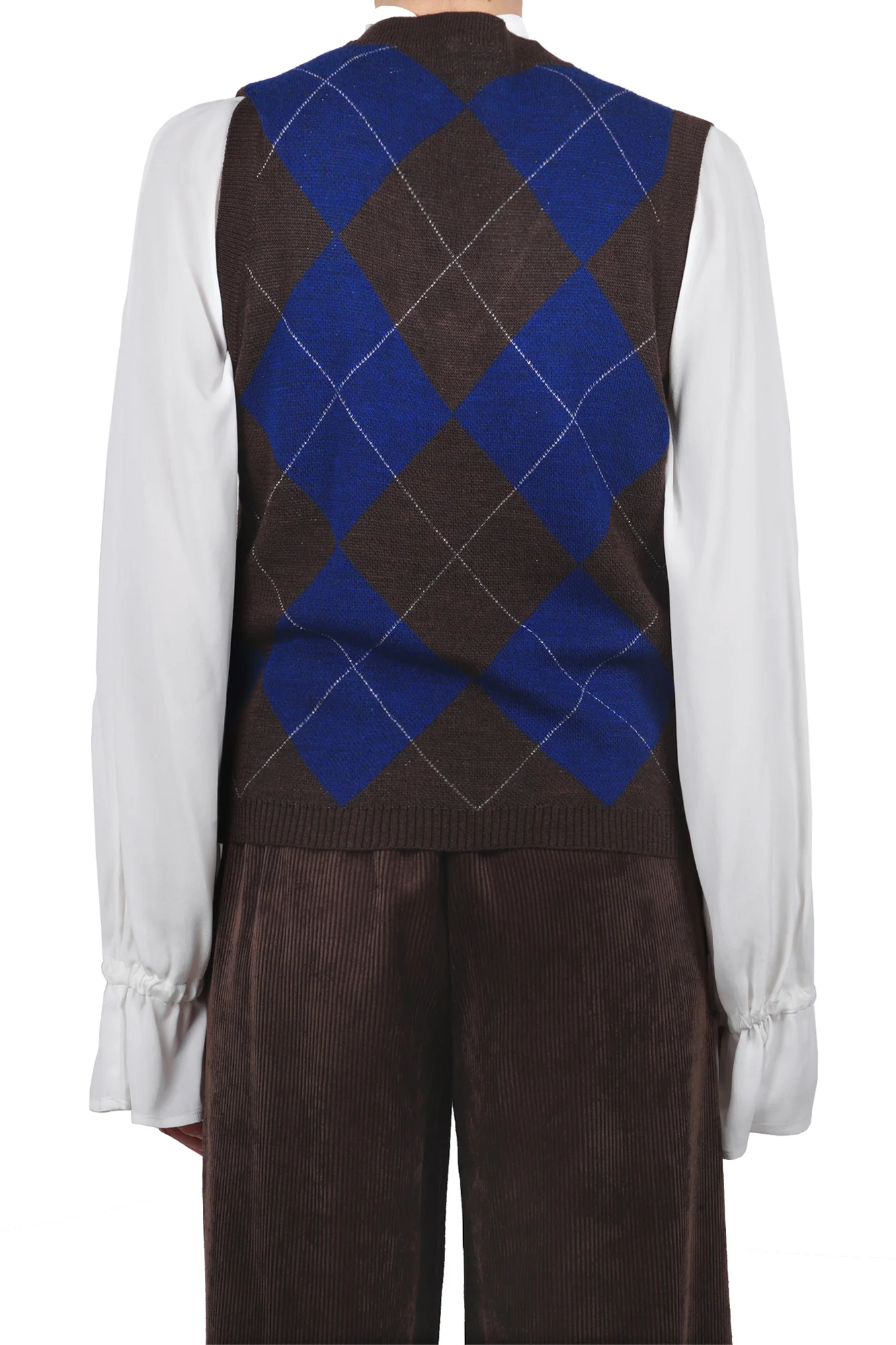 La Femme Blanche - Gilet - 461397 - Blu/Marrone - Image 5