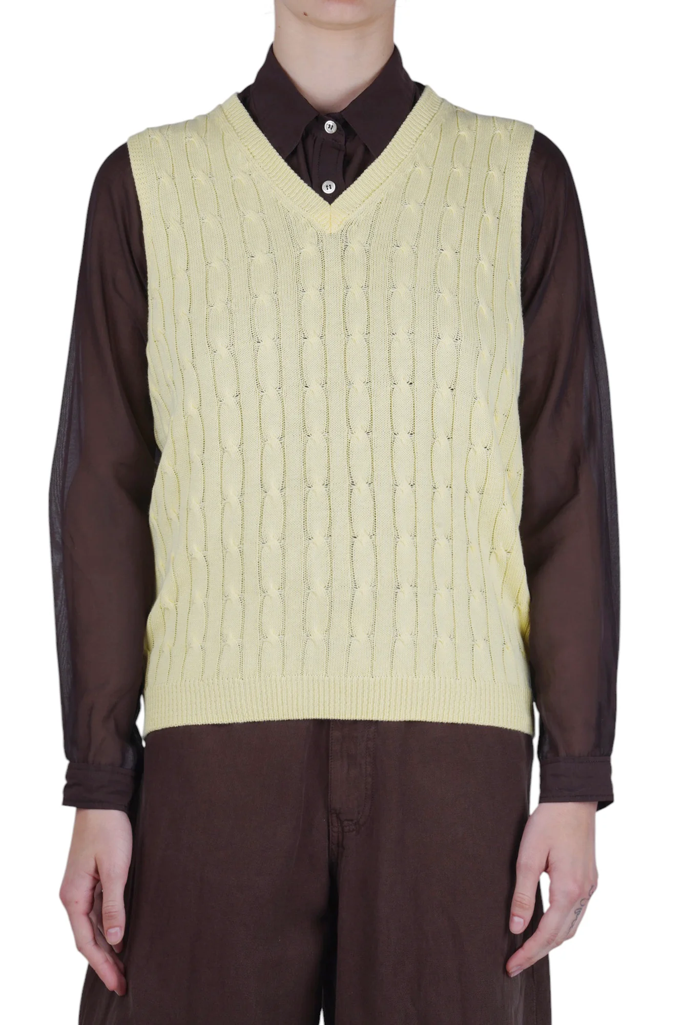La Femme Blanche - Gilet - 471550 - Giallo - Image 3