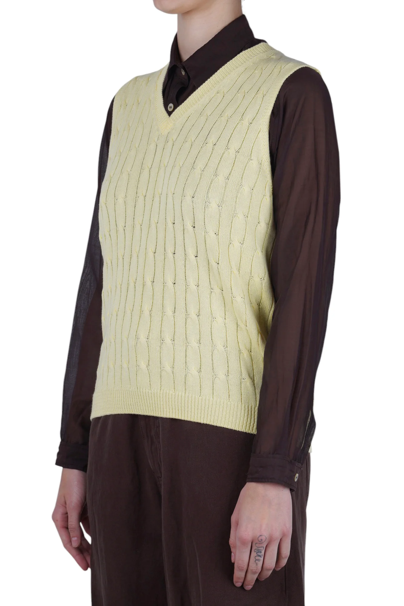 La Femme Blanche - Gilet - 471550 - Giallo - Image 4