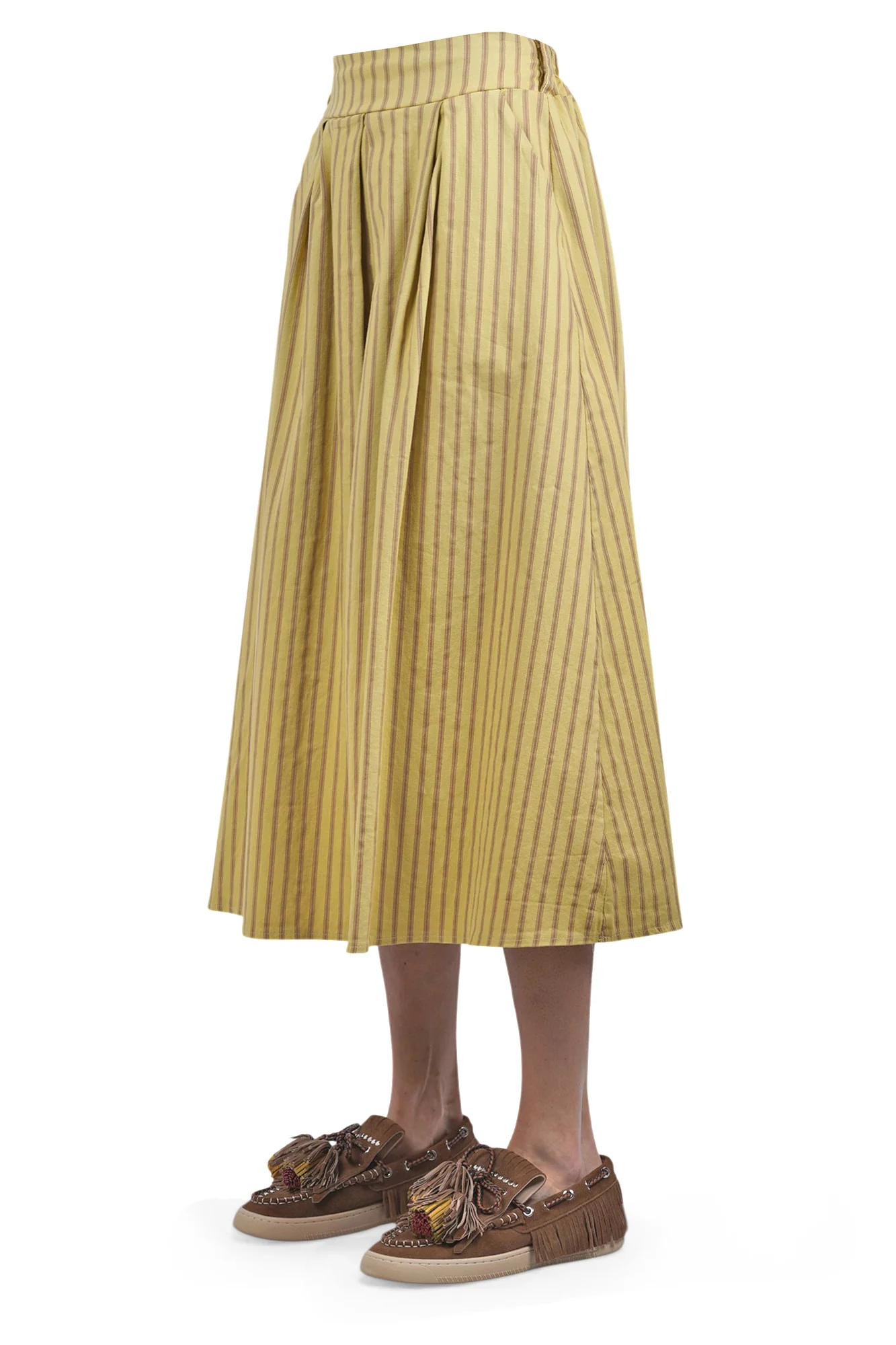 La Femme Blanche - Gonna - 471481 - Giallo/Marrone - Image 4