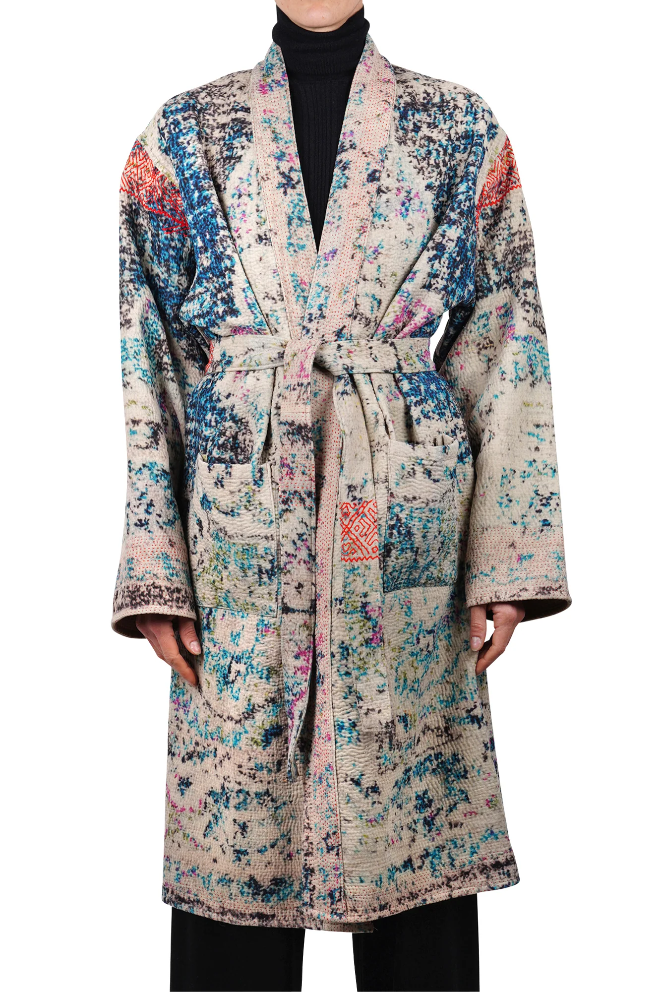 La Femme Blanche - Kimono - 470161 - Grigio/Petrolio - Image 3