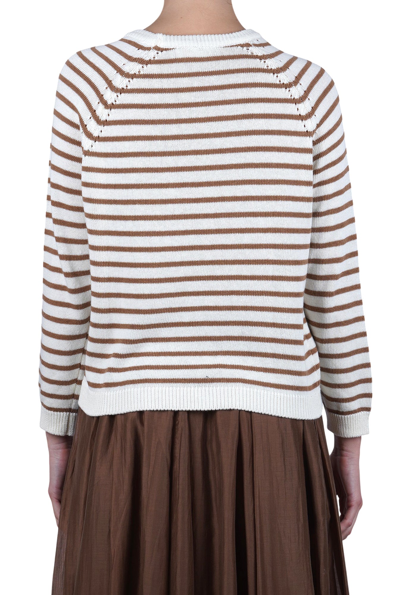 La Femme Blanche - Maglia - 471528 - Panna/Cammello - Image 5