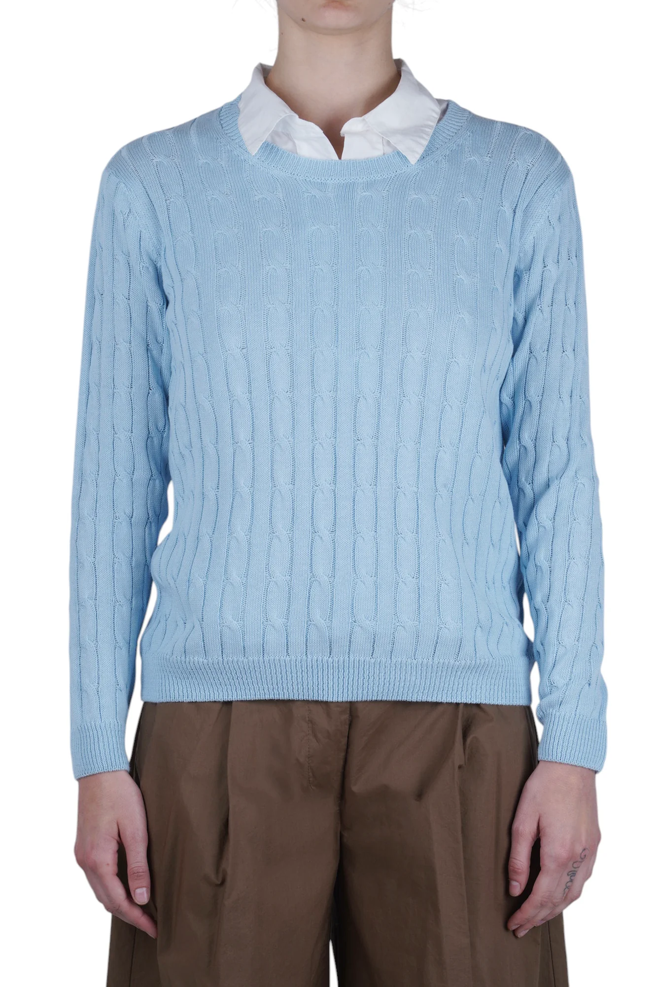 La Femme Blanche - Maglia - 471549 - Azzurro - Image 3