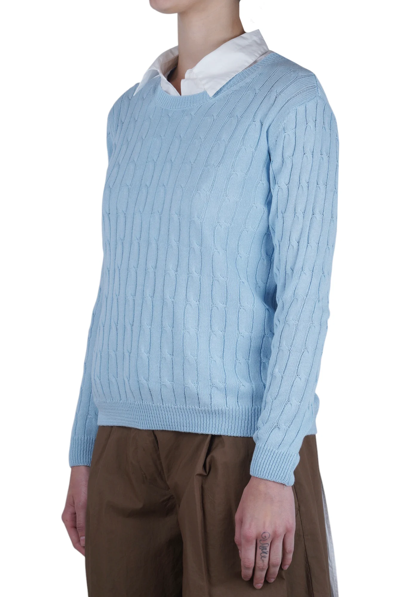 La Femme Blanche - Maglia - 471549 - Azzurro - Image 4