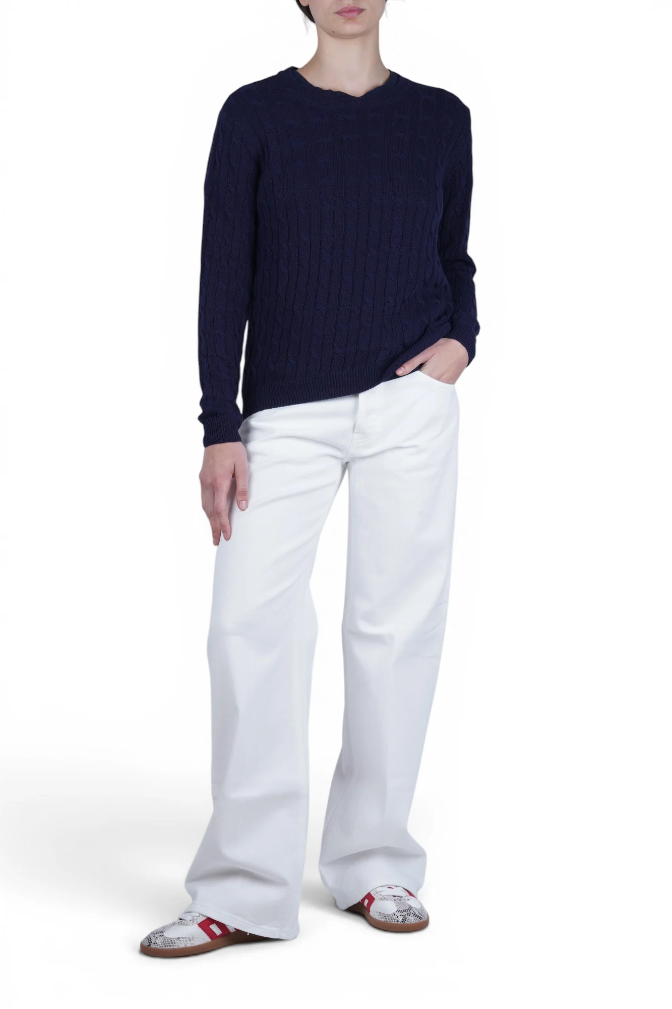 La Femme Blanche - Maglia - 471549 - Blu - Image 2