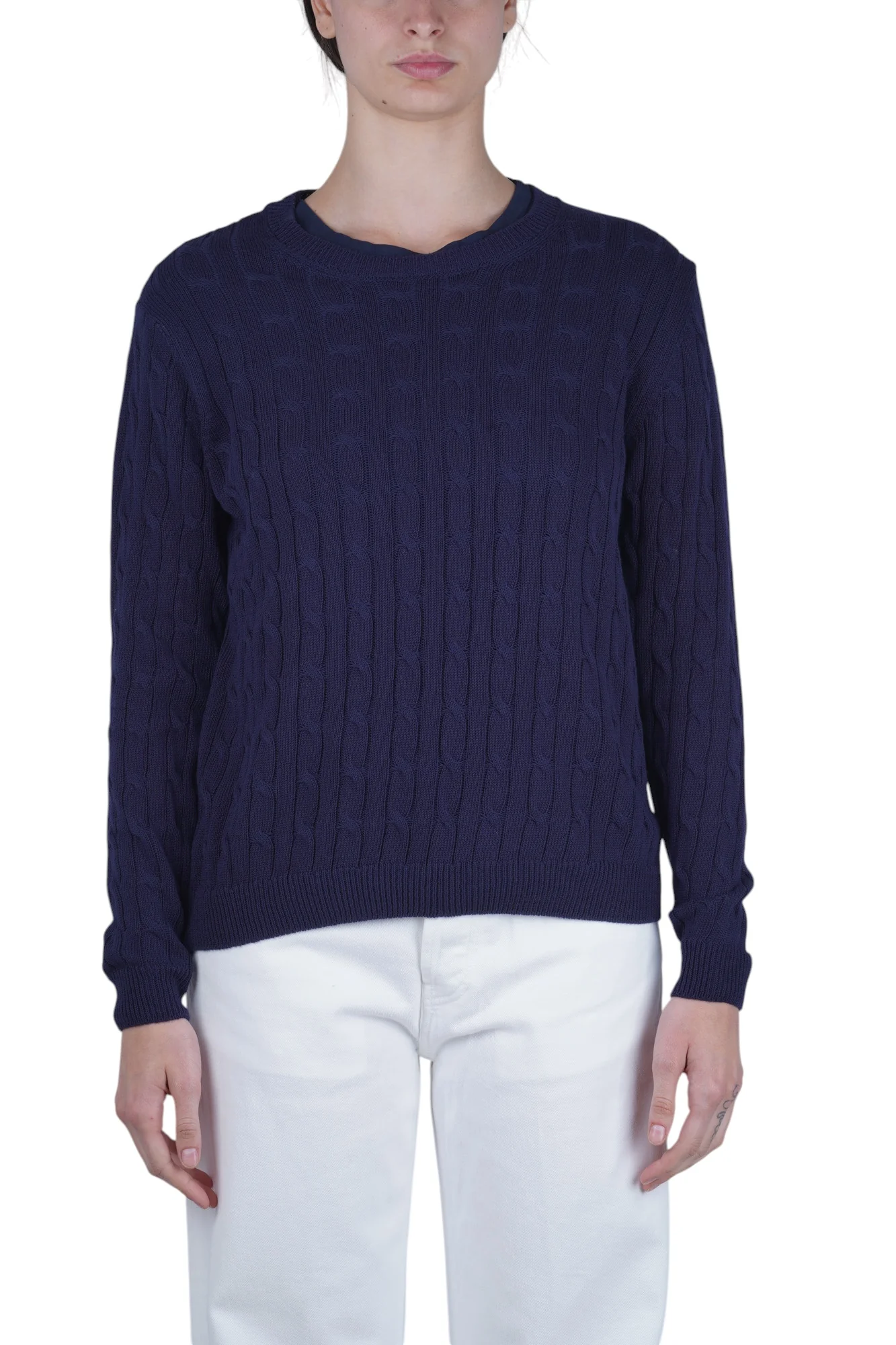 La Femme Blanche - Maglia - 471549 - Blu - Image 3