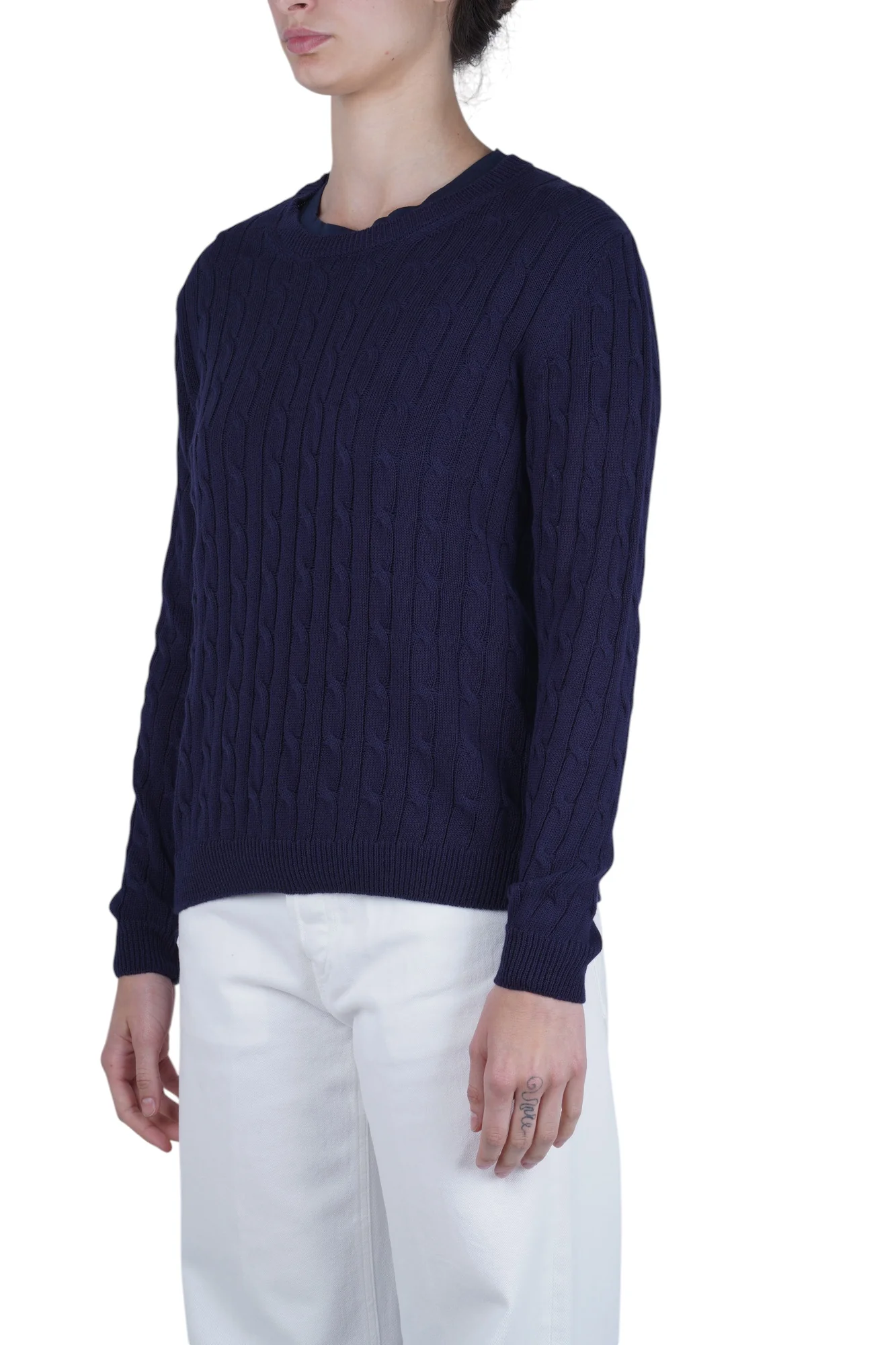 La Femme Blanche - Maglia - 471549 - Blu - Image 4
