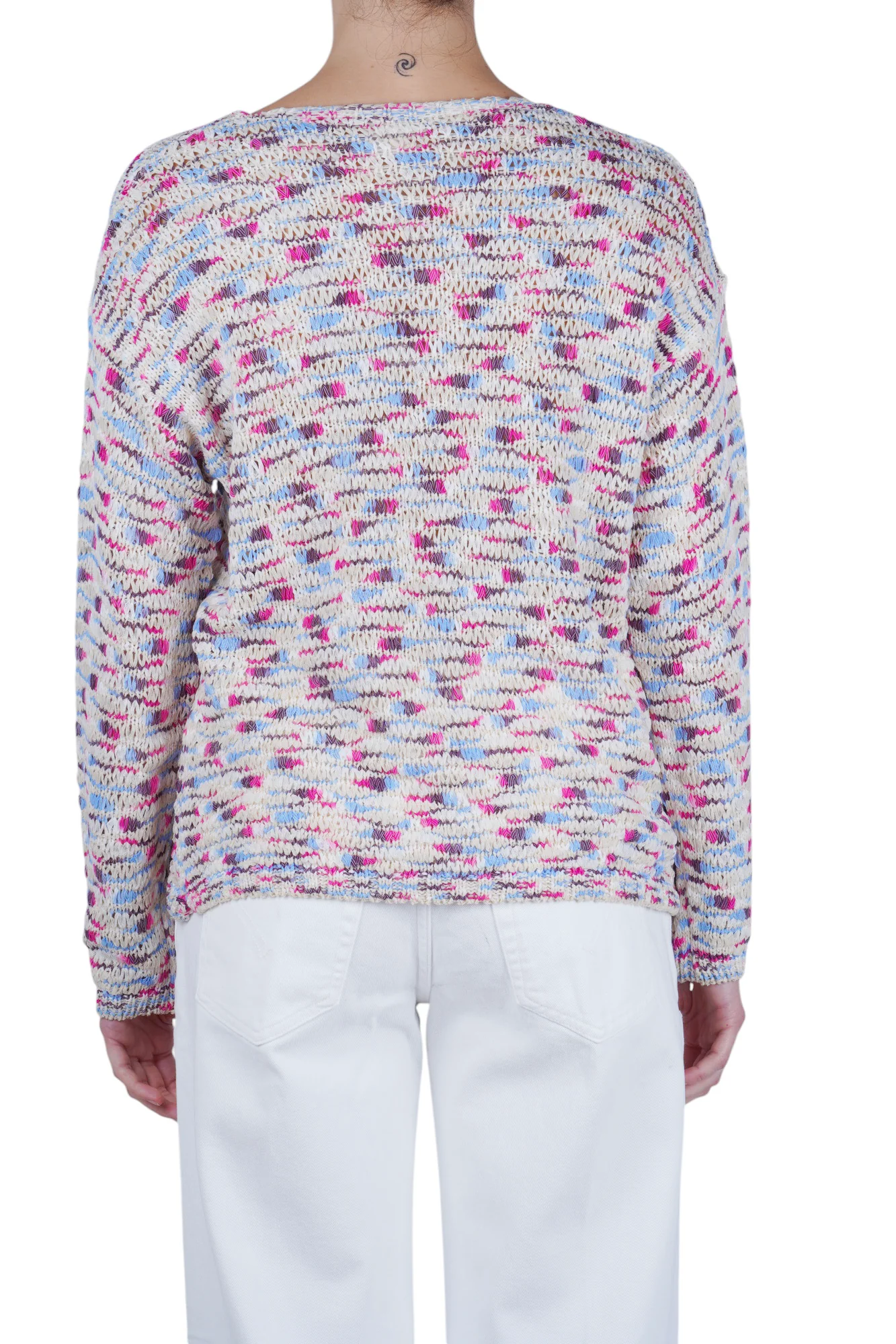 La Femme Blanche - Maglia - 471551 - Rosa/Blu - Image 5