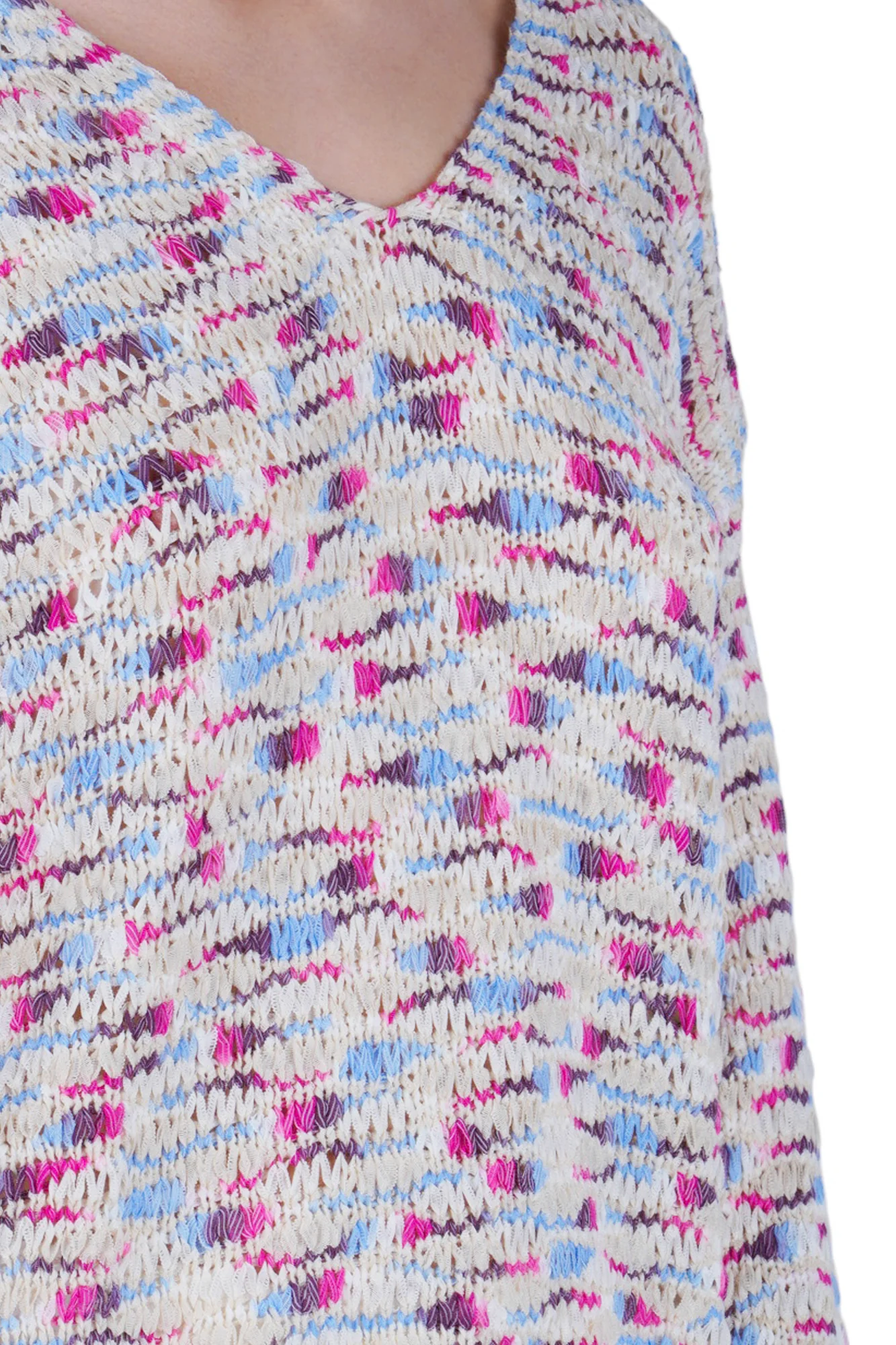 La Femme Blanche - Maglia - 471551 - Rosa/Blu - Image 6