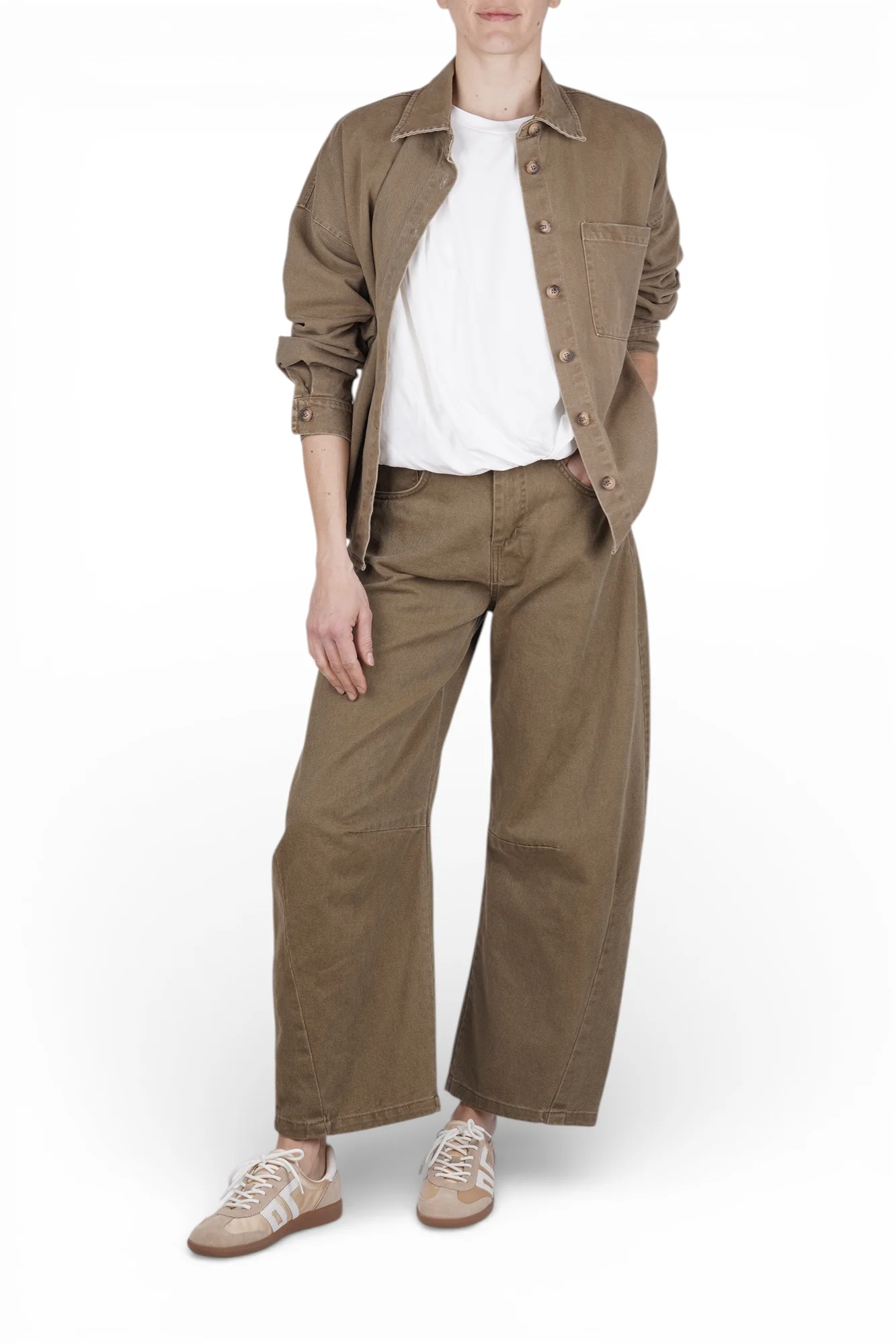 La Femme Blanche - Pantalone - 471220 - Marrone - Image 2