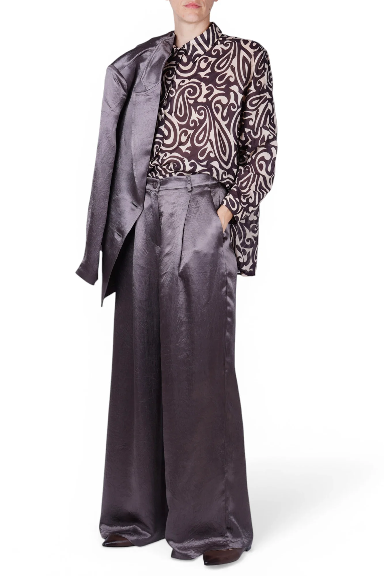 La Femme Blanche - Pantalone - 471357 - Antracite - Image 2