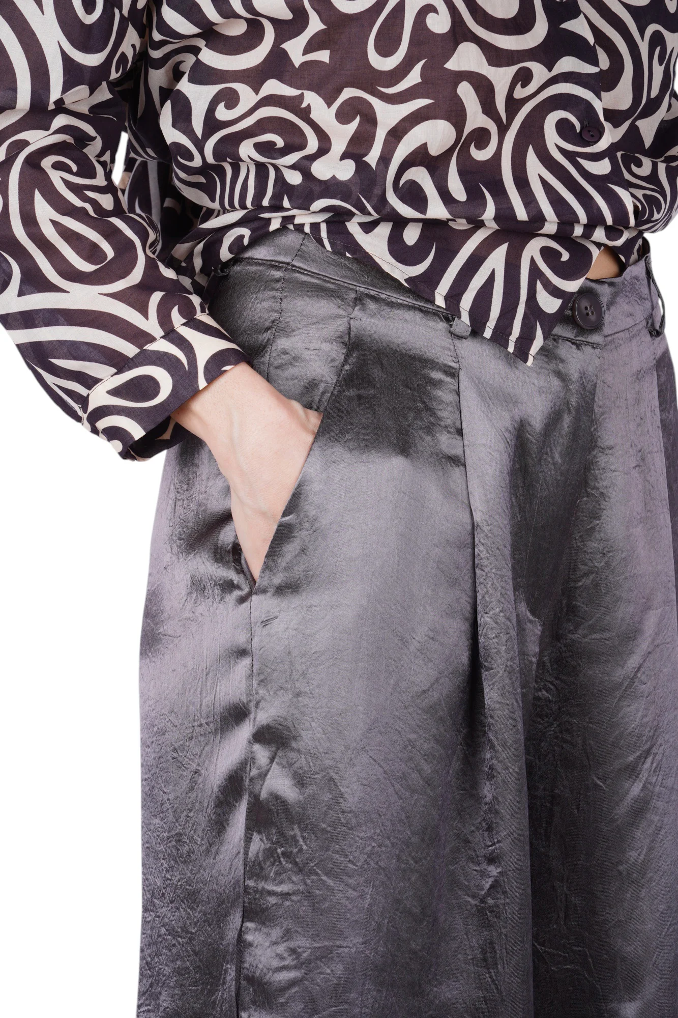 La Femme Blanche - Pantalone - 471357 - Antracite - Image 6