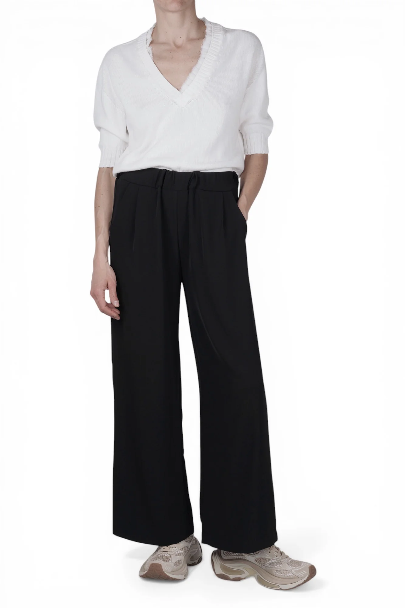La Femme Blanche - Pantalone - 471470 - Nero - Image 2
