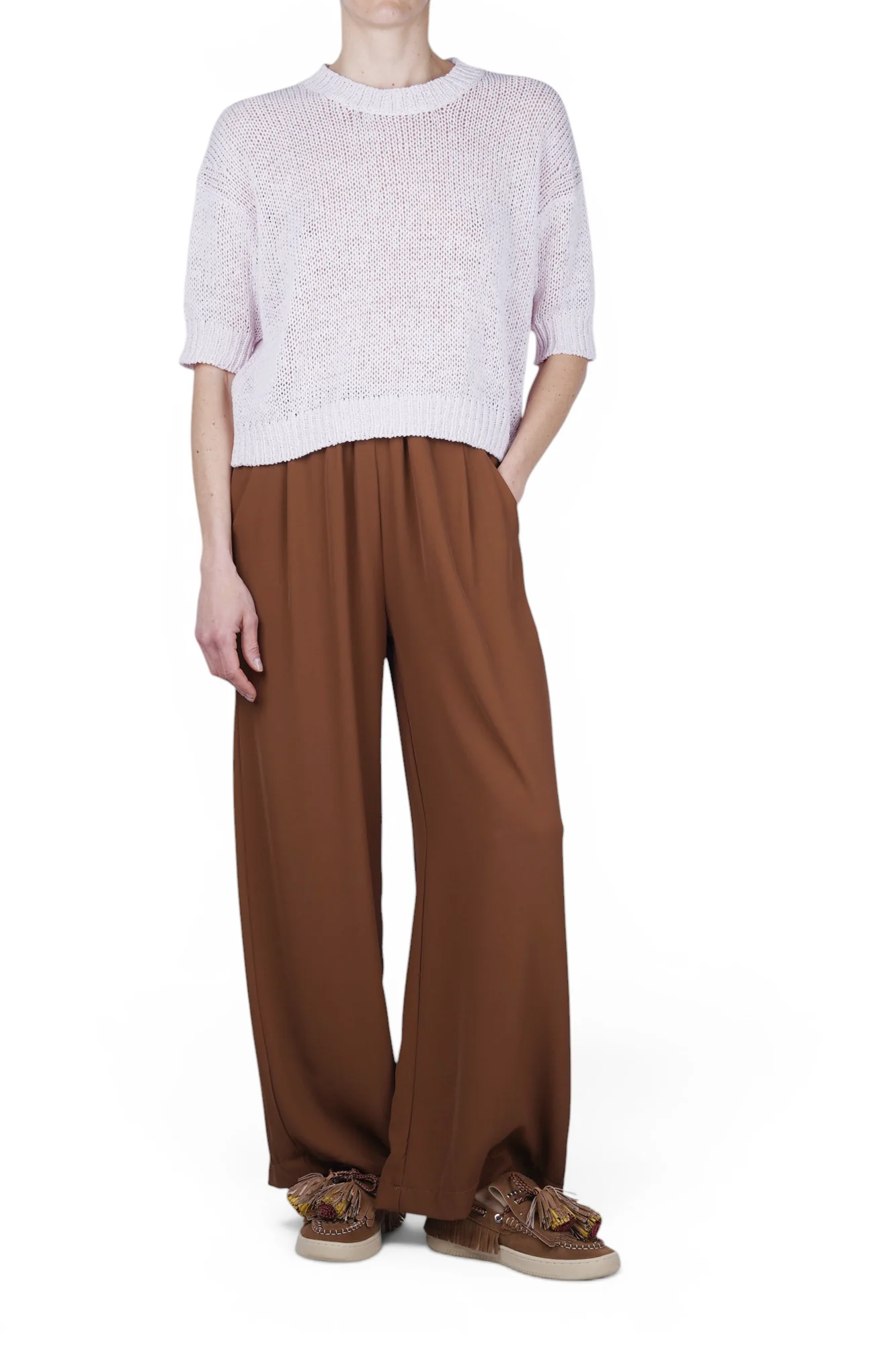 La Femme Blanche - Pantalone - 471470 - Tabacco - Image 2
