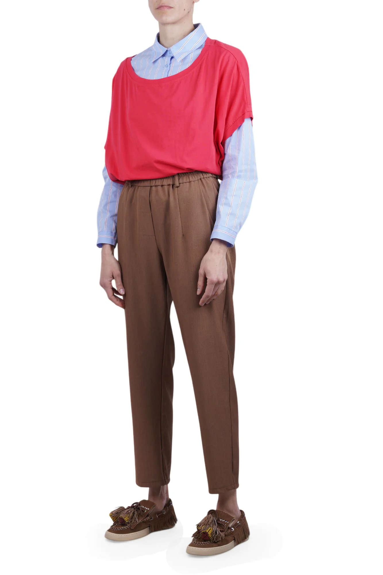 La Femme Blanche - Pantalone - 471512 - Tabacco - Image 2