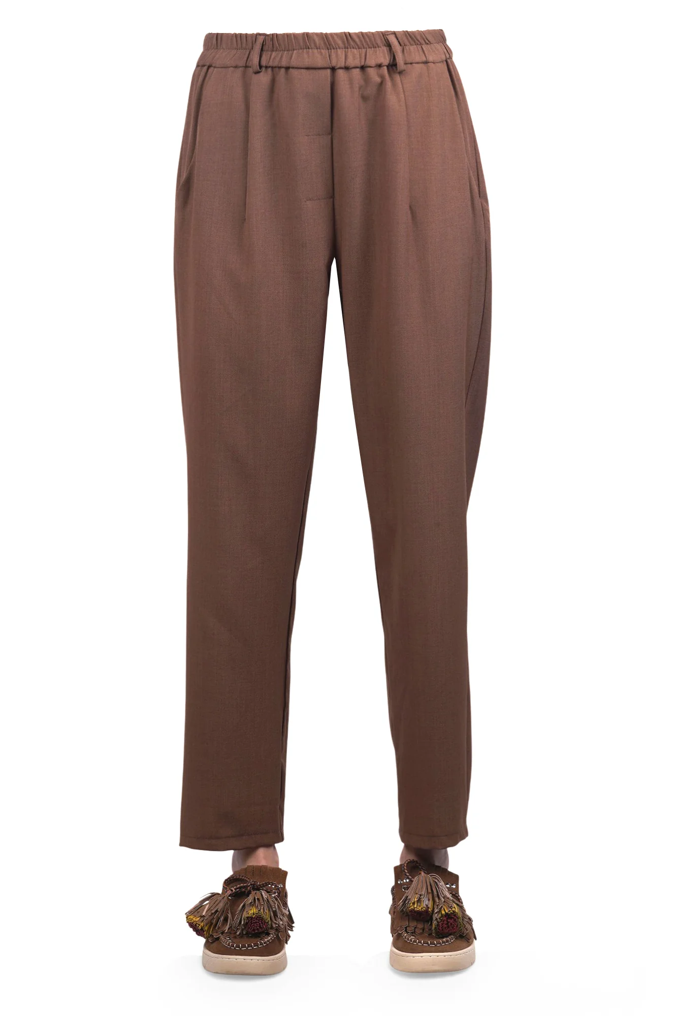 La Femme Blanche - Pantalone - 471512 - Tabacco - Image 3