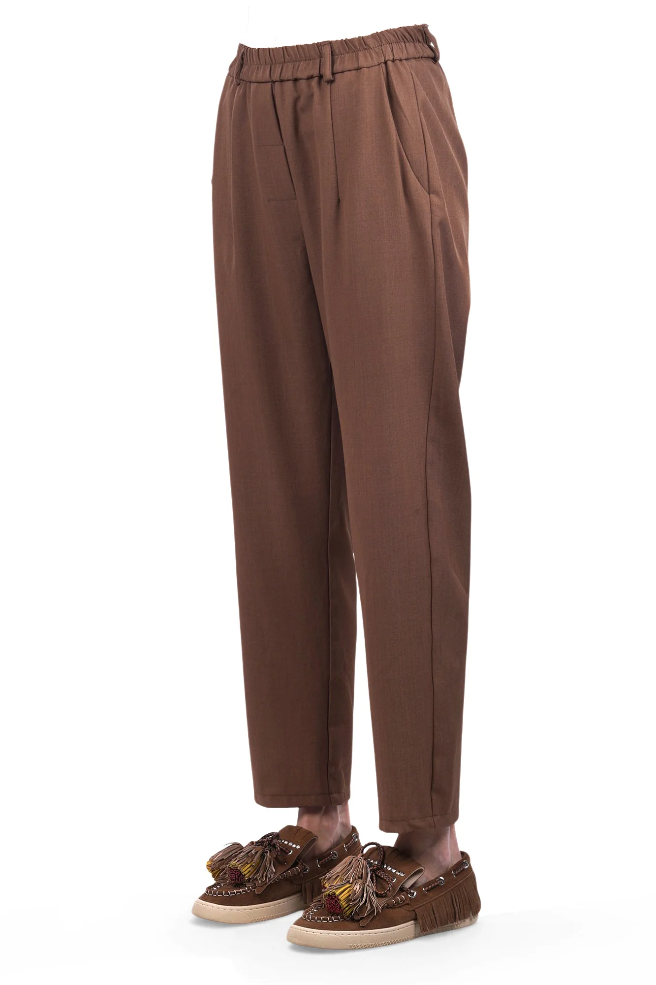 La Femme Blanche - Pantalone - 471512 - Tabacco - Image 4