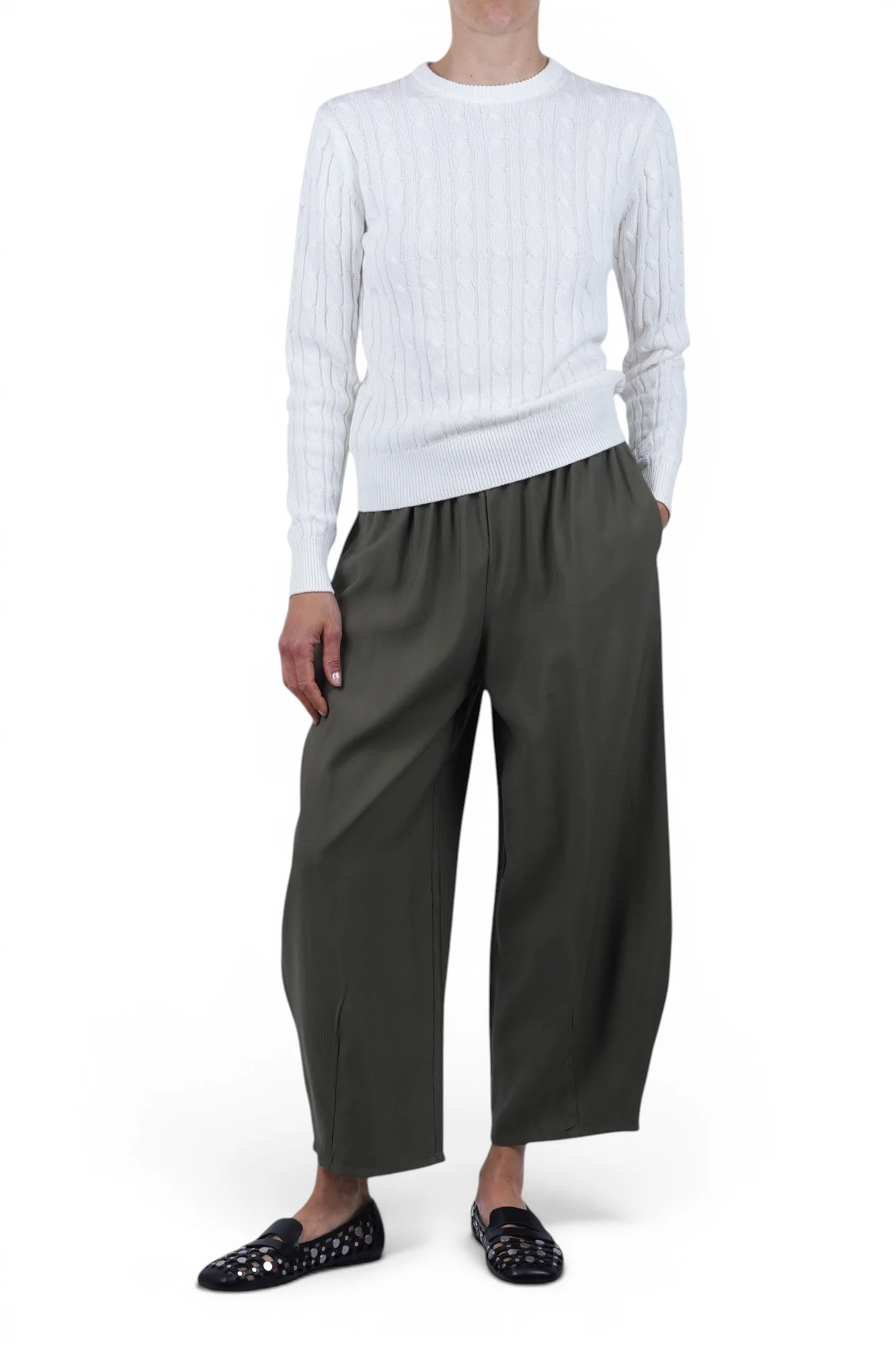 La Femme Blanche - Pantalone - 471555 - Militare - Image 2