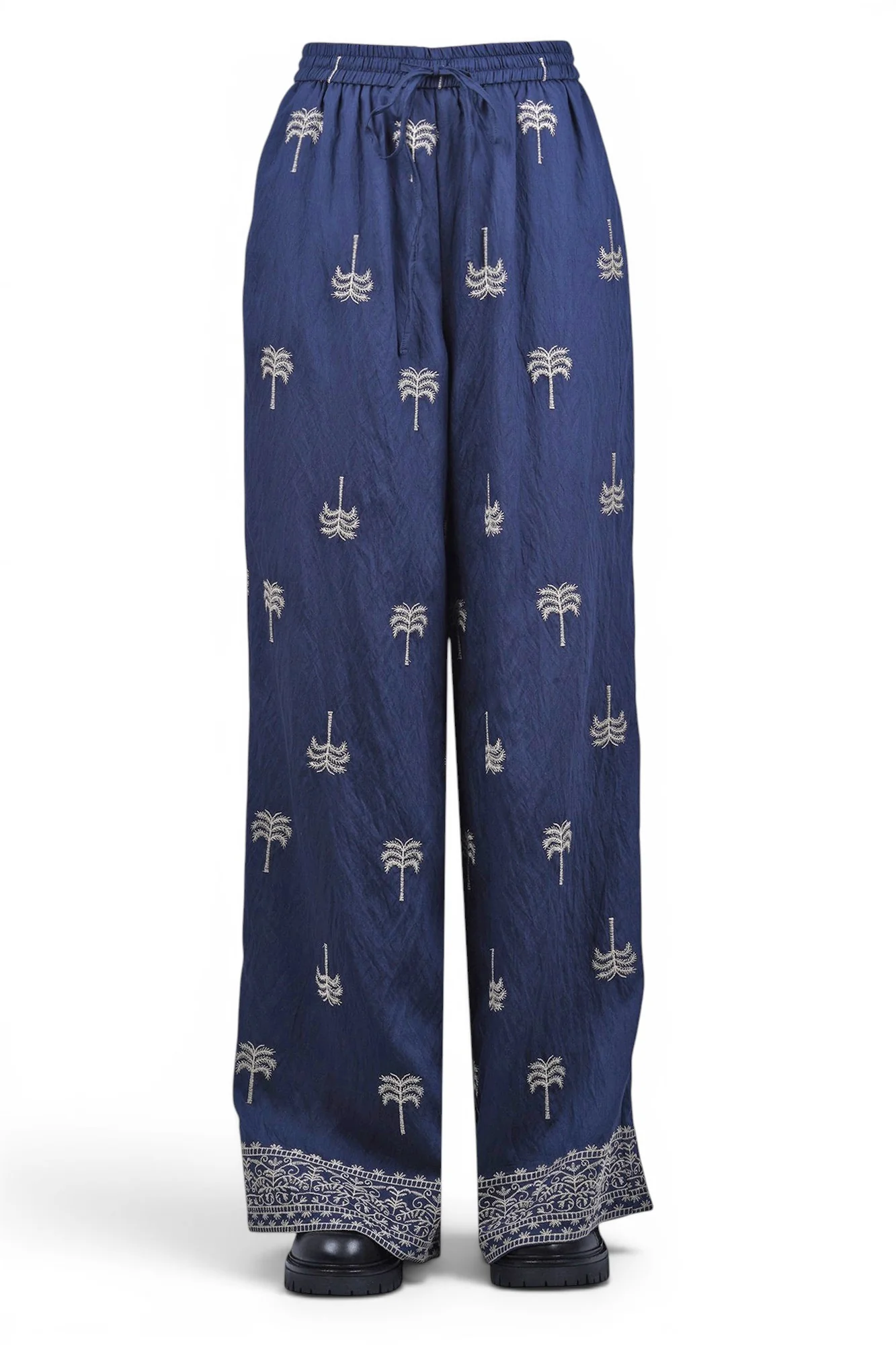 La Femme Blanche - Pantalone - 471576 - Beige/Blu - Image 3