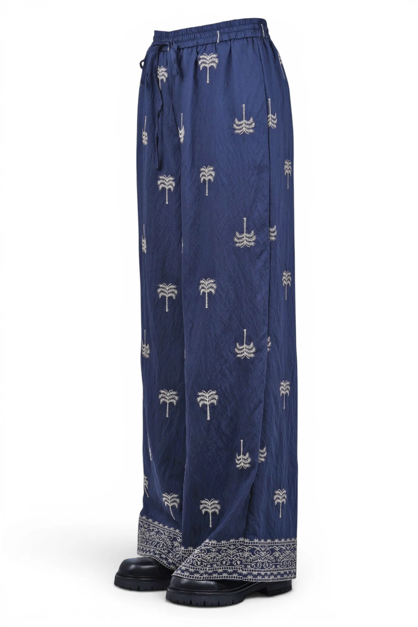 La Femme Blanche - Pantalone - 471576 - Beige/Blu - Image 4