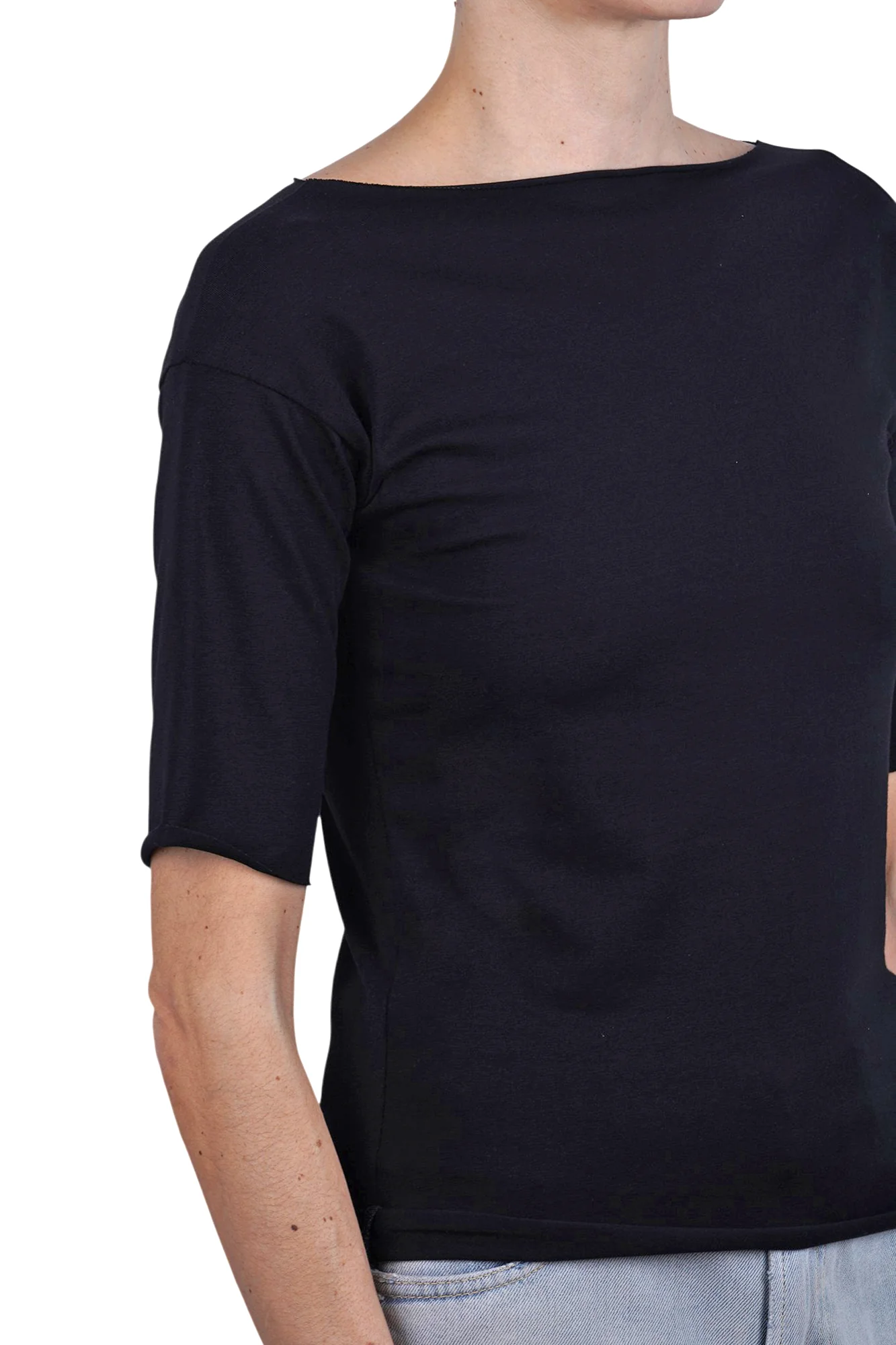 La Femme Blanche - T-shirt - 471521 - Nero - Image 6