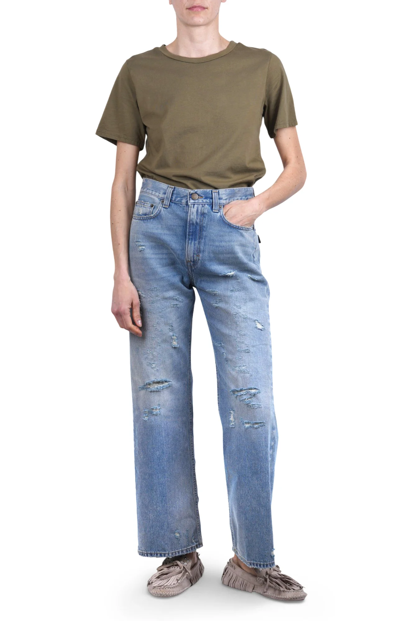 La Femme Blanche - T-shirt - 471523 - Oliva - Image 2