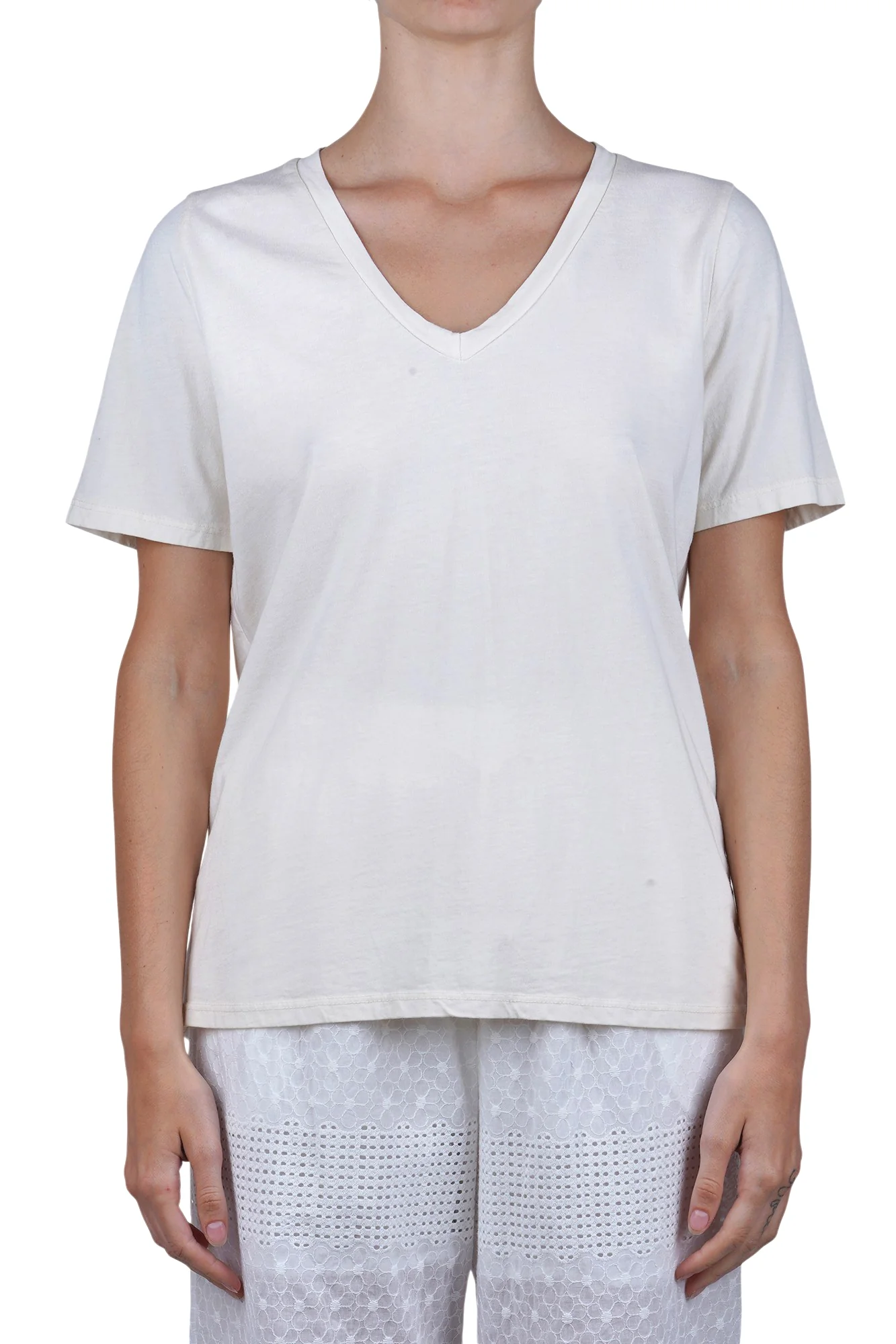 La Femme Blanche - T-shirt - 471526 - Gesso - Image 3