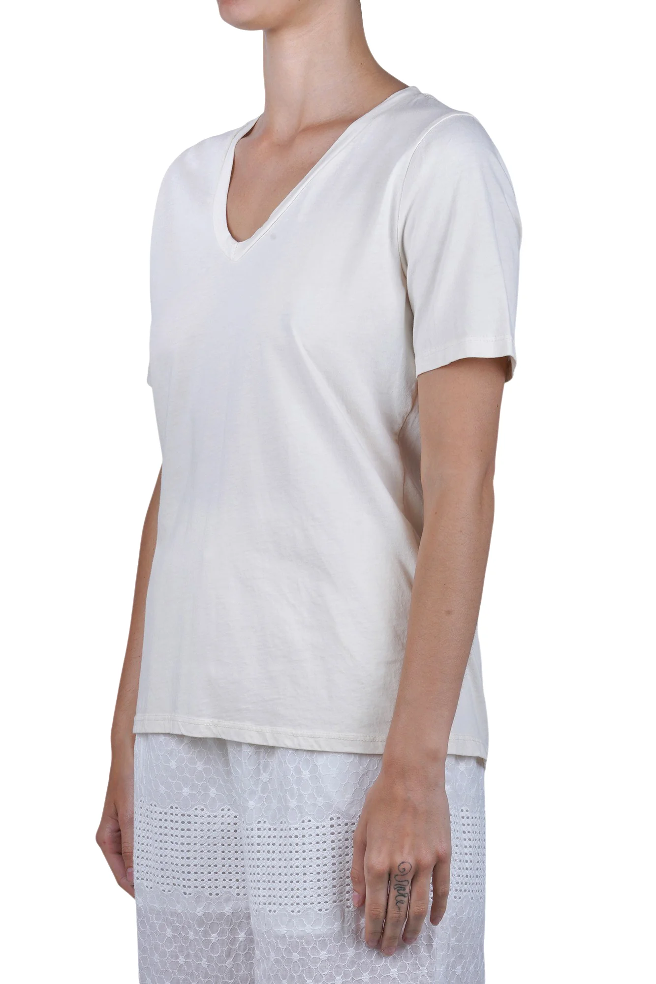 La Femme Blanche - T-shirt - 471526 - Gesso - Image 4