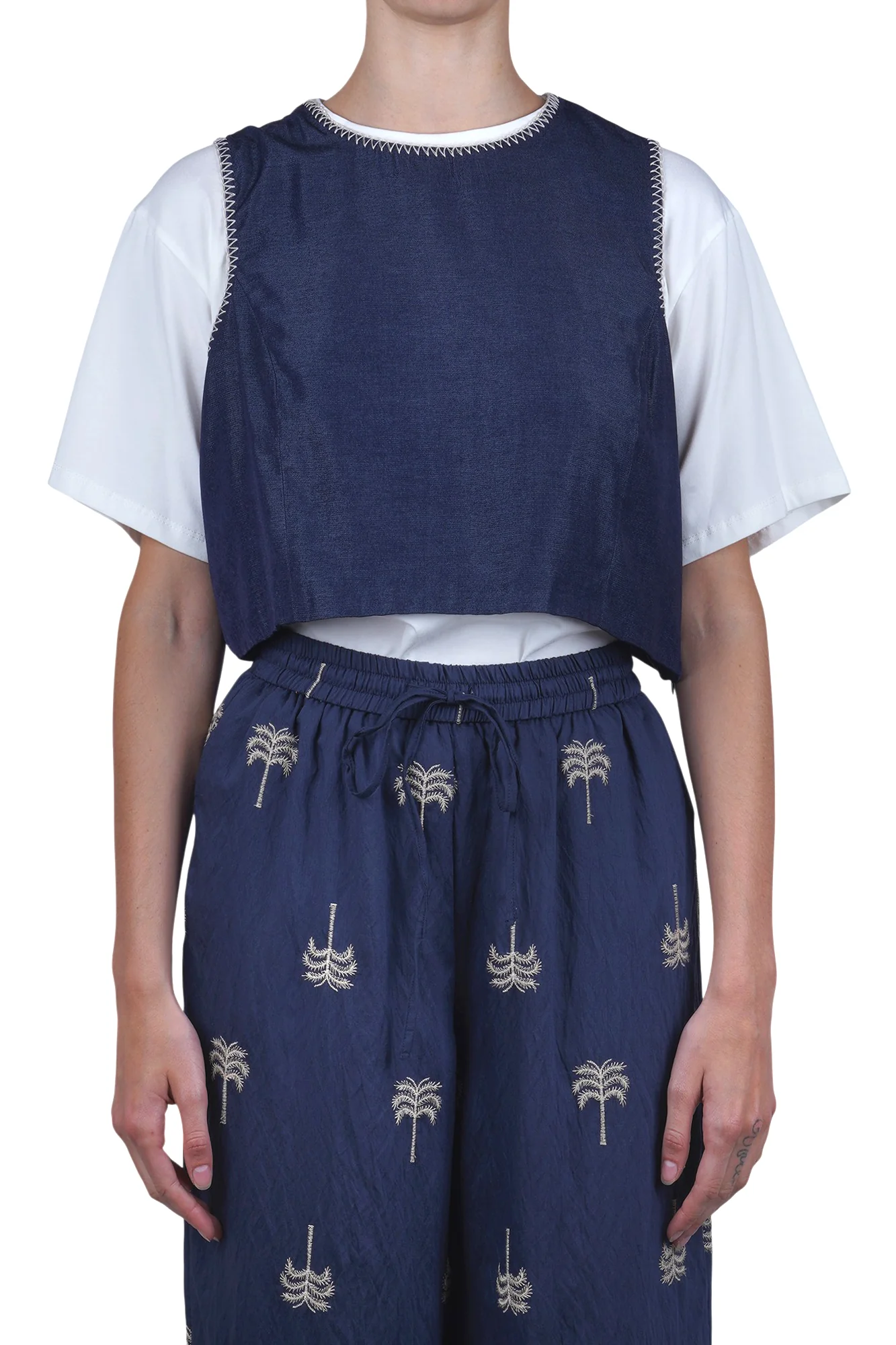 La Femme Blanche - Top - 471572 - Blu - Image 3