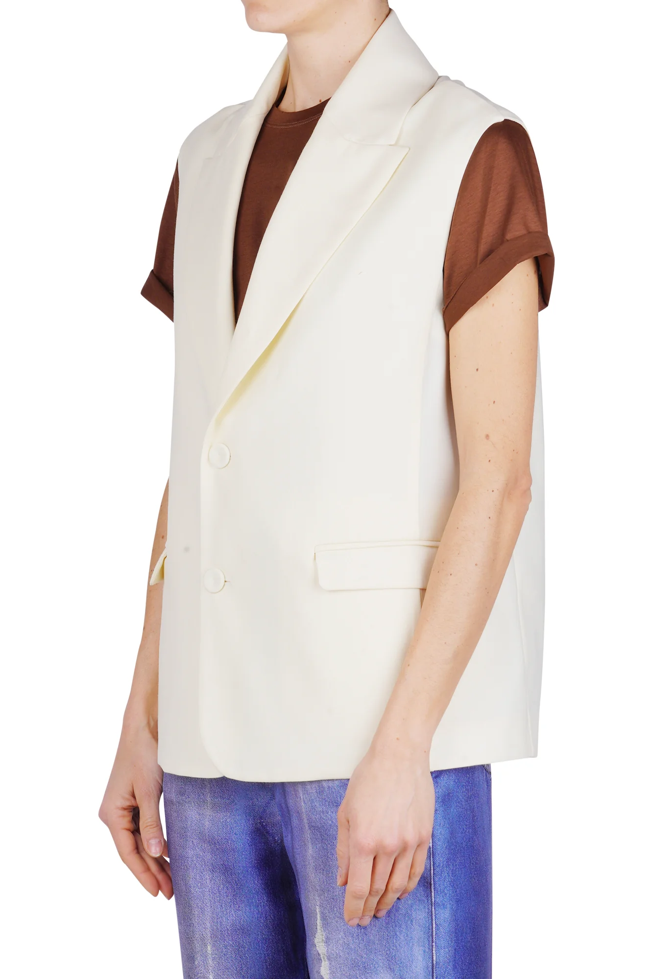 Liviana Conti - Gilet - 470804 - Crema - Image 4