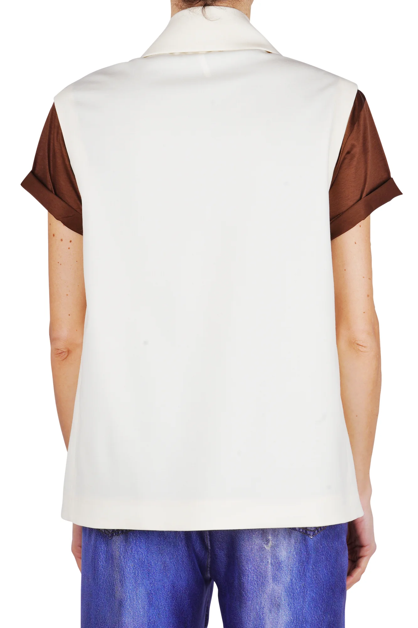 Liviana Conti - Gilet - 470804 - Crema - Image 5