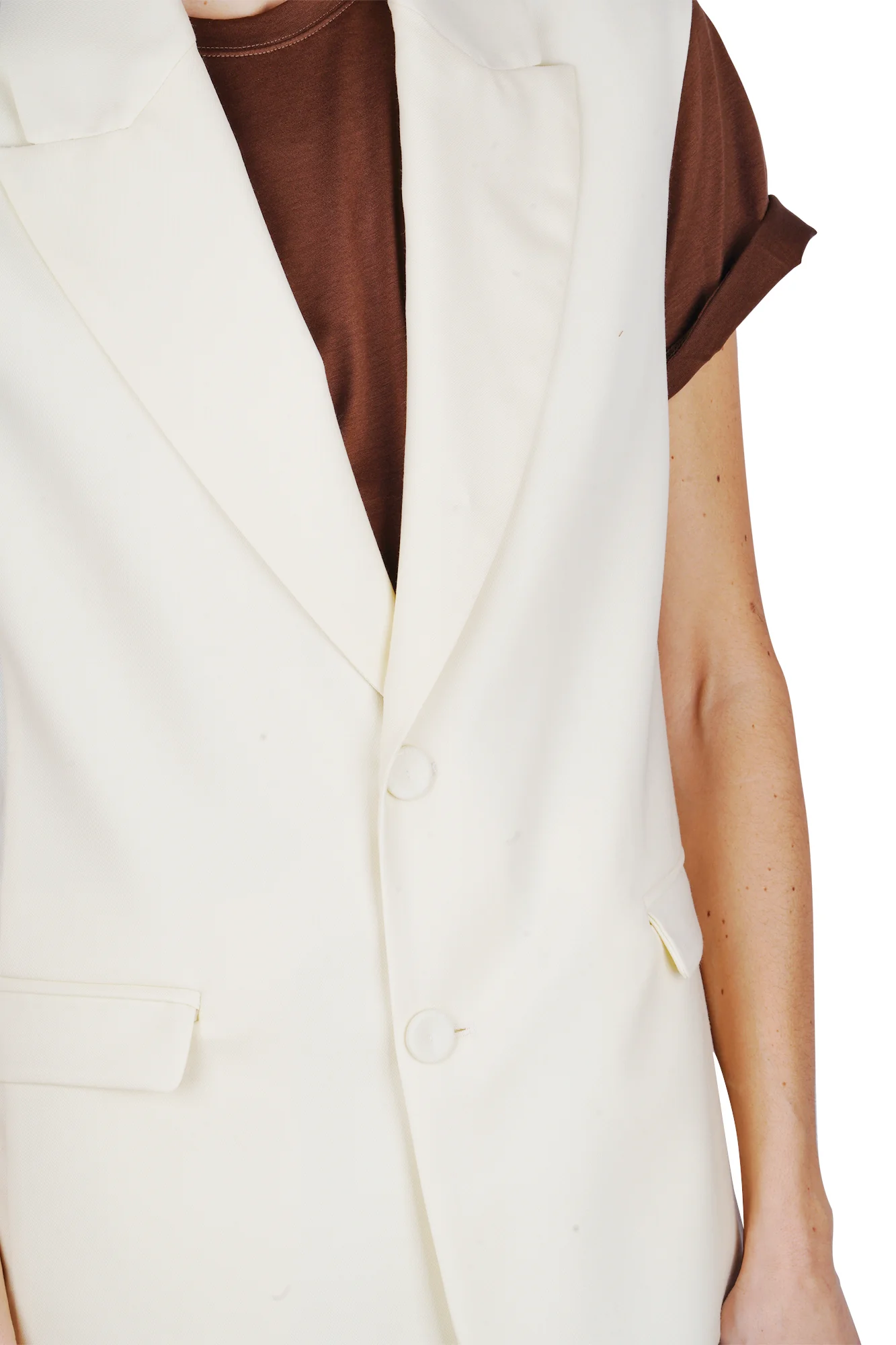 Liviana Conti - Gilet - 470804 - Crema - Image 6