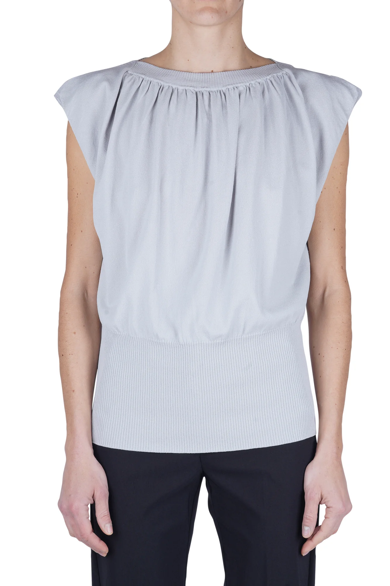 Liviana Conti - Maglia - 470817 - Grigio chiaro - Image 3