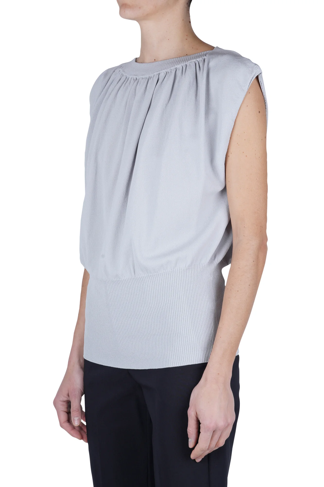 Liviana Conti - Maglia - 470817 - Grigio chiaro - Image 4