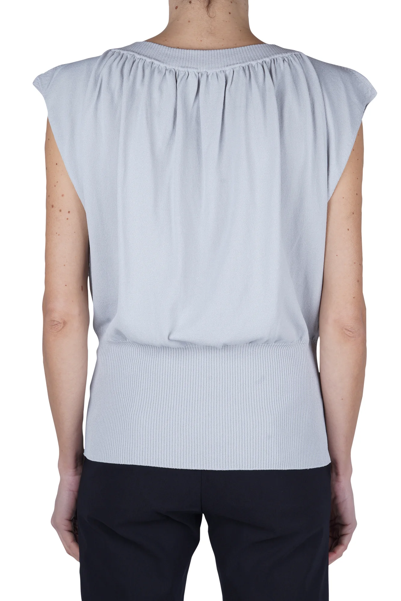 Liviana Conti - Maglia - 470817 - Grigio chiaro - Image 5