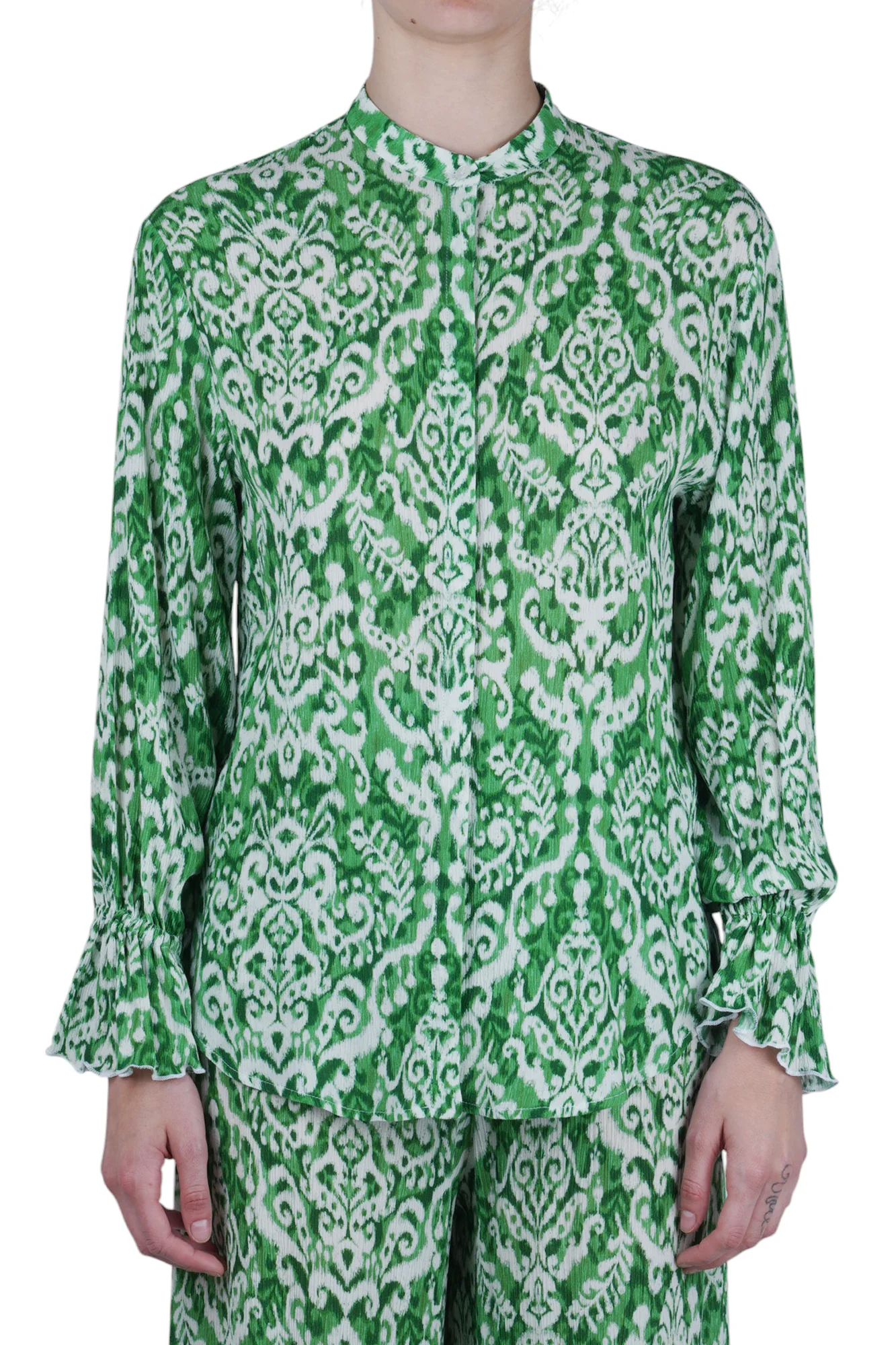 Maliparmi - Camicia - 470665 - Bianco/Verde - Image 3