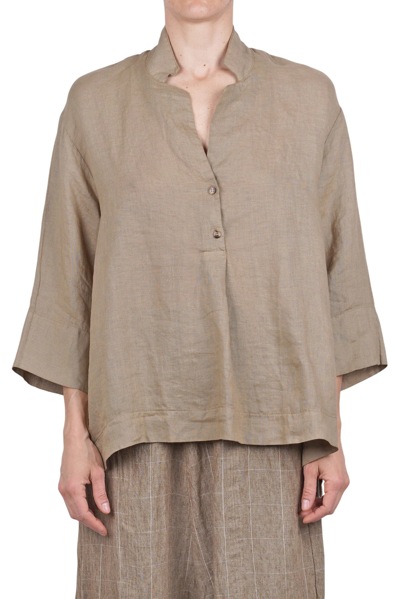 Mama B - Camicia - 471402 - Kaki - Image 3