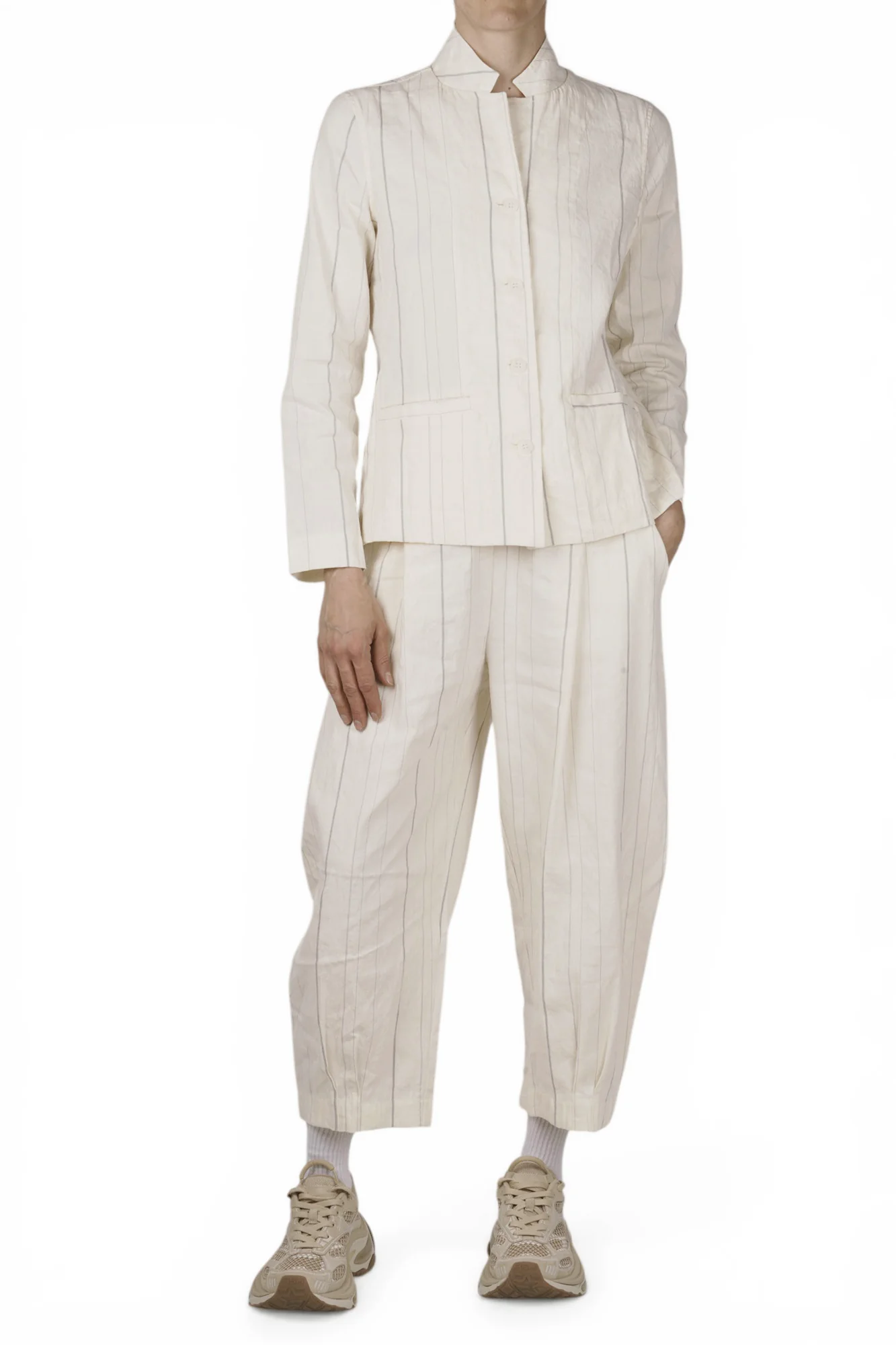 Mama B - Pantalone - 471410 - Latte/Blu - Image 2