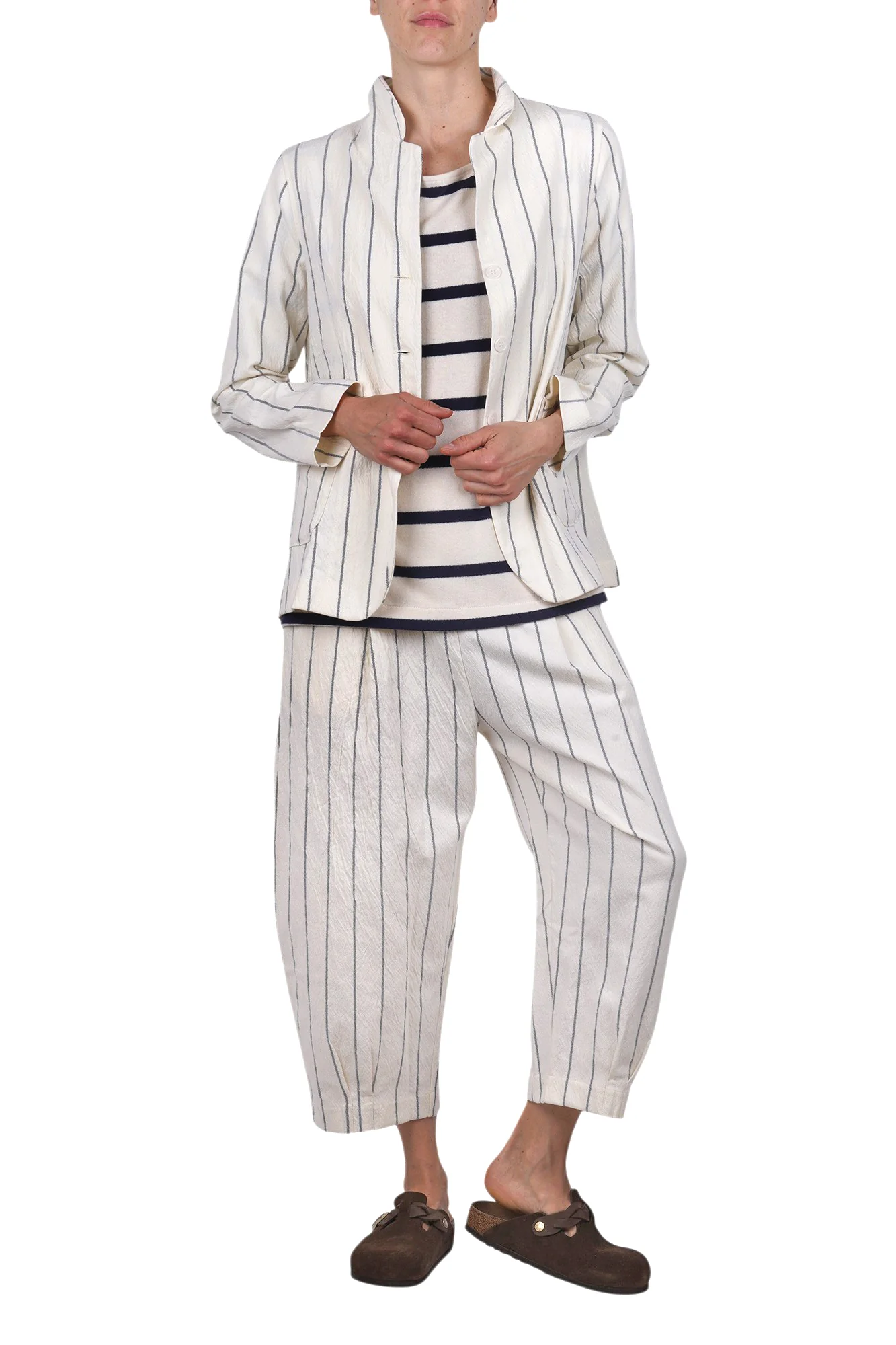 Mama B - Pantalone - 471427 - Latte/Blu - Image 2